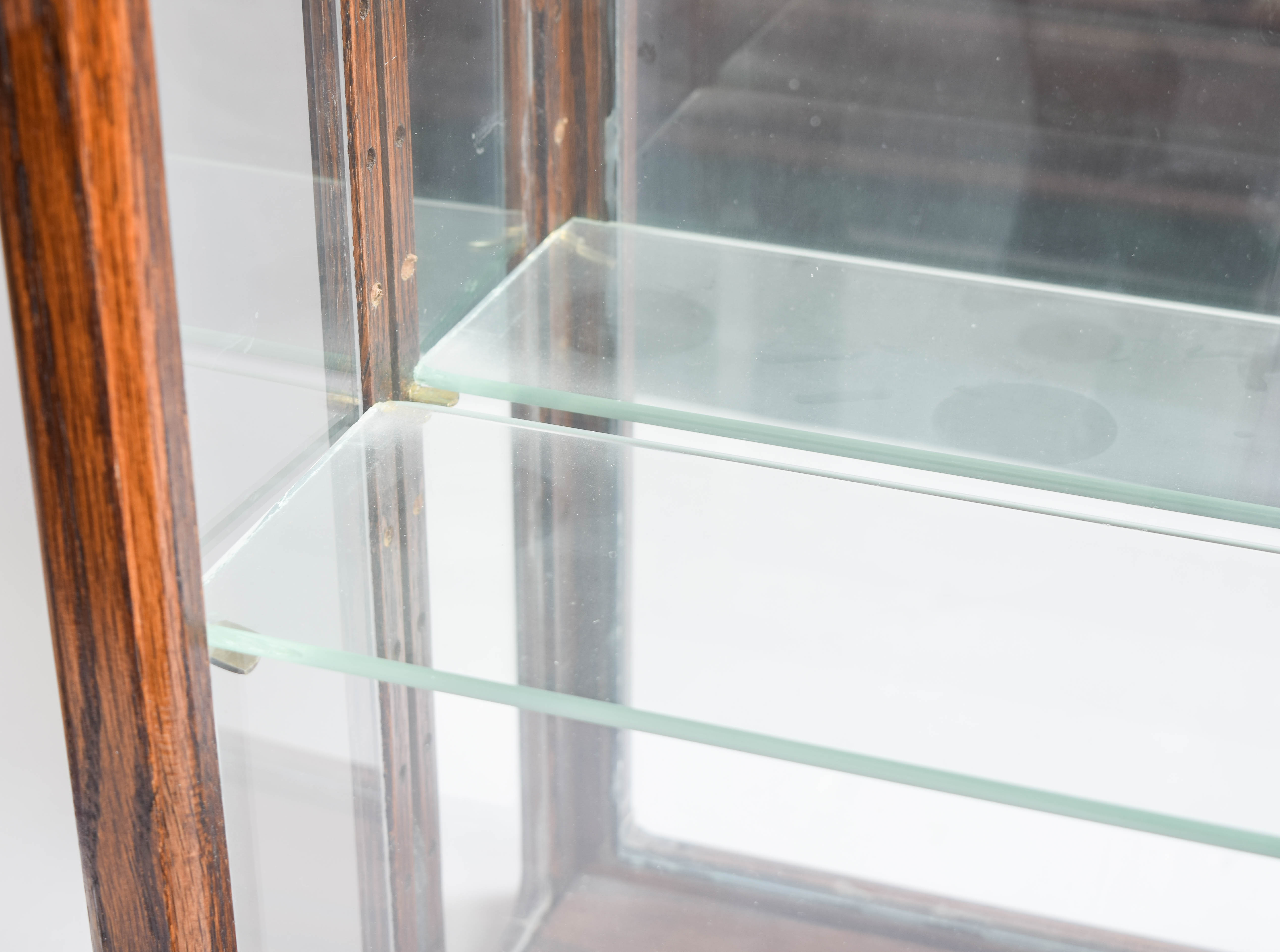 Wooden Wall Mount Curio Cabinet