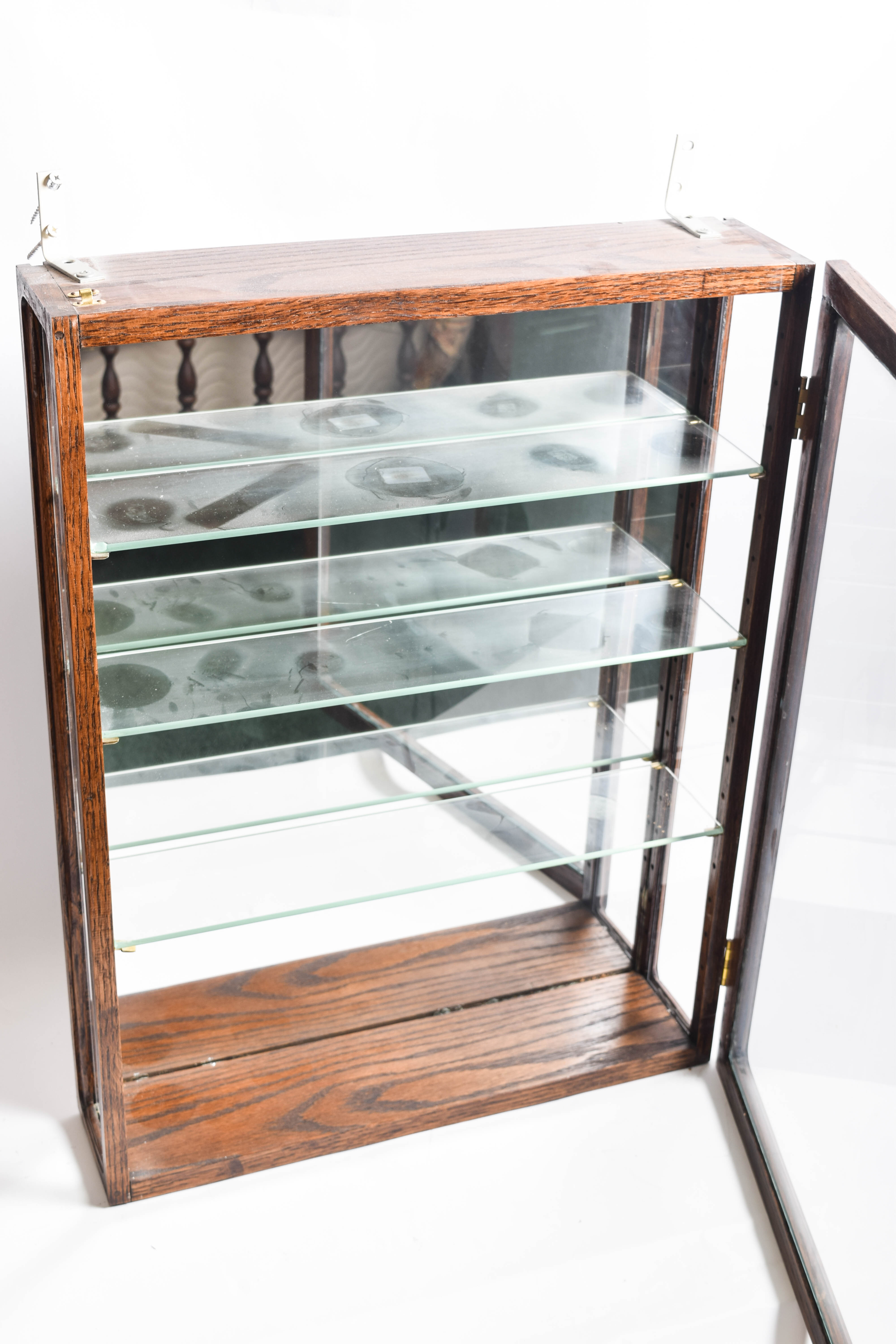 Wooden Wall Mount Curio Cabinet