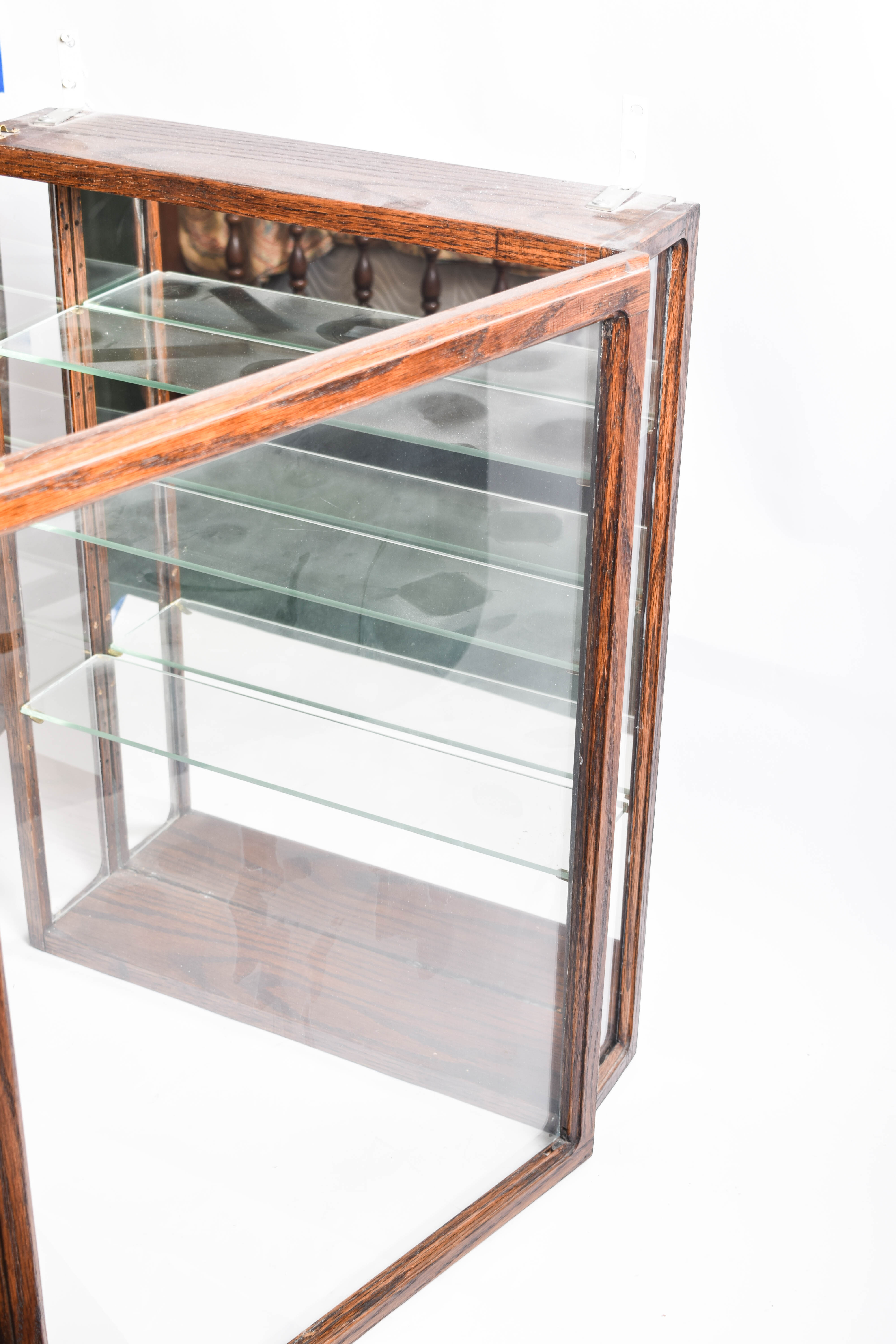 Wooden Wall Mount Curio Cabinet