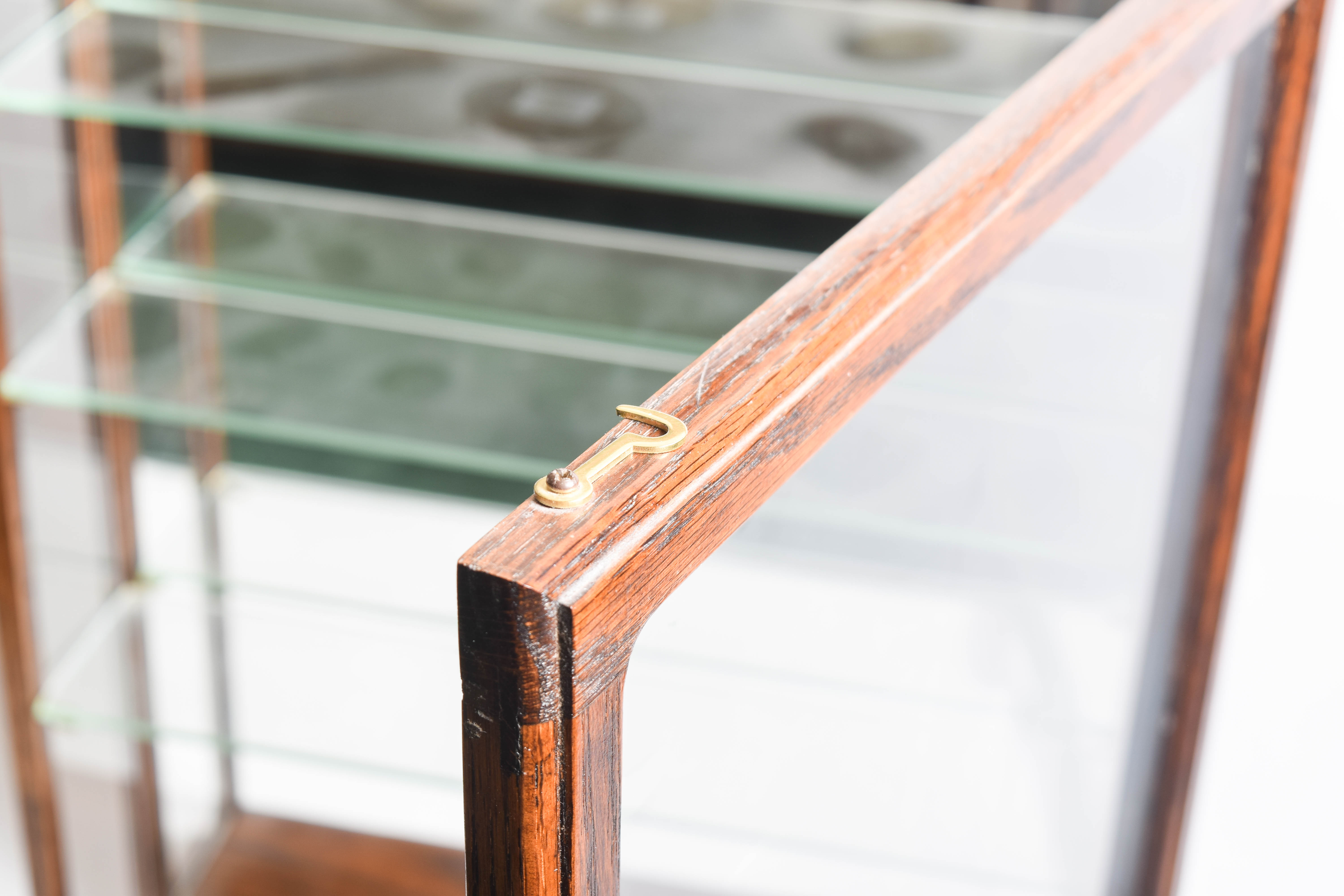 Wooden Wall Mount Curio Cabinet