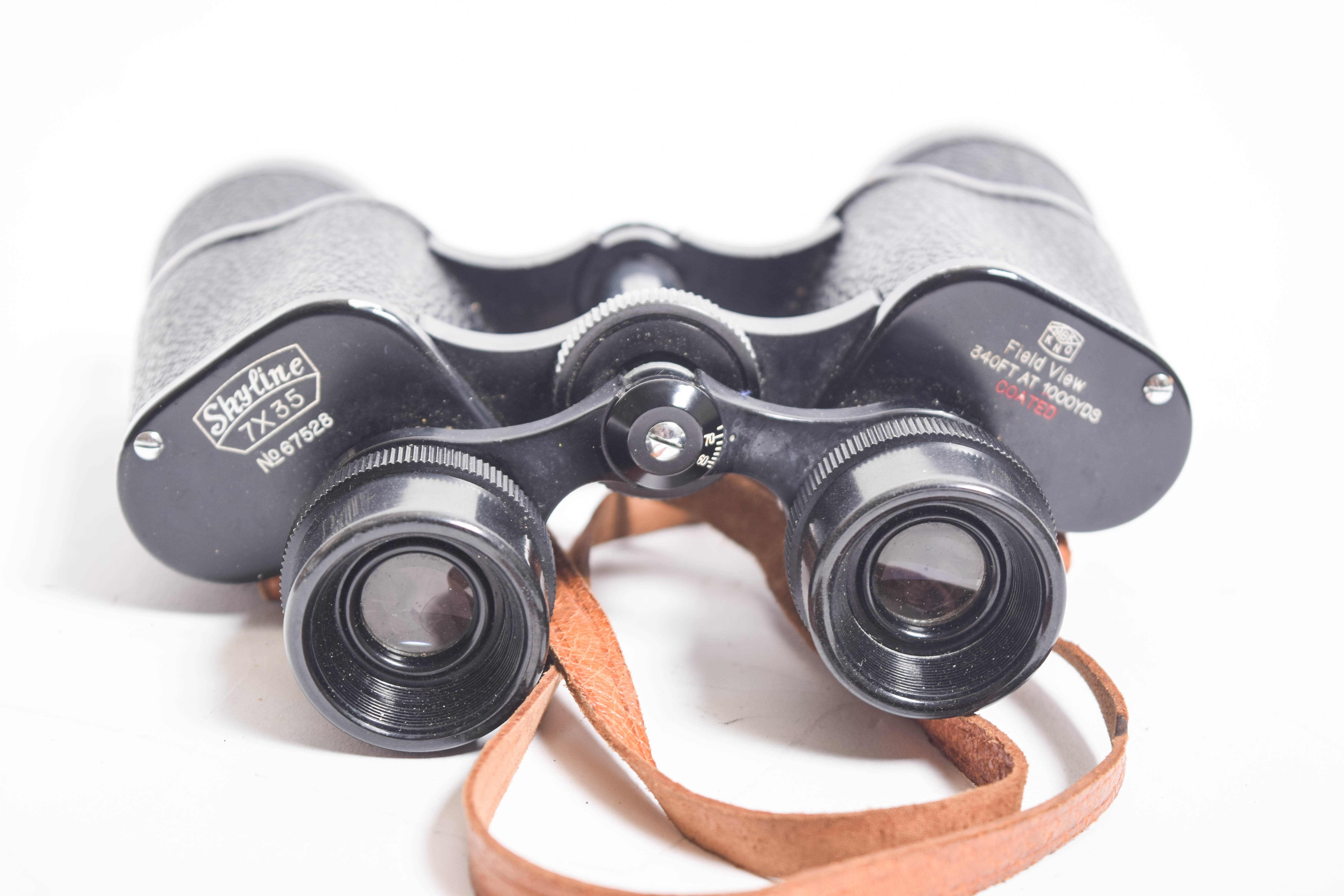 Collection of Vintage Binoculars and Tripod