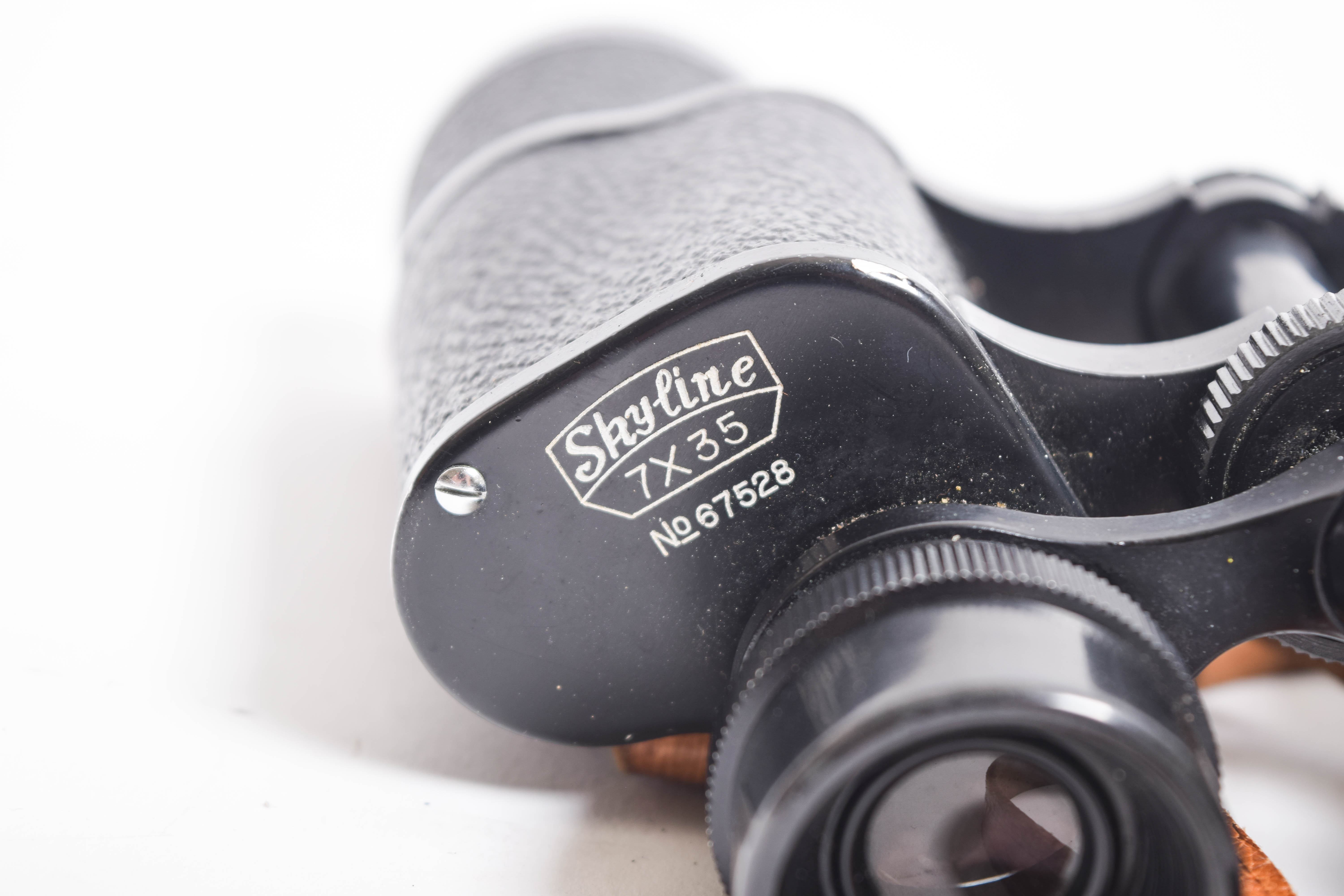 Collection of Vintage Binoculars and Tripod