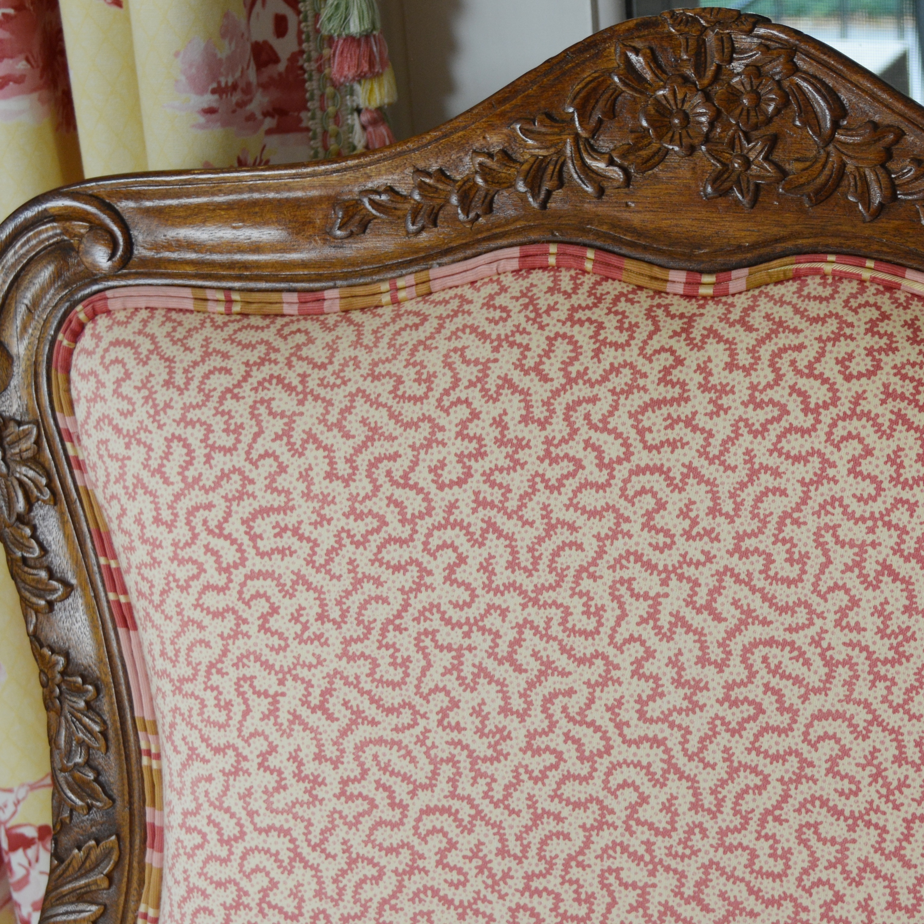 Drexel Heritage Wood Upholstered Slipper Chairs