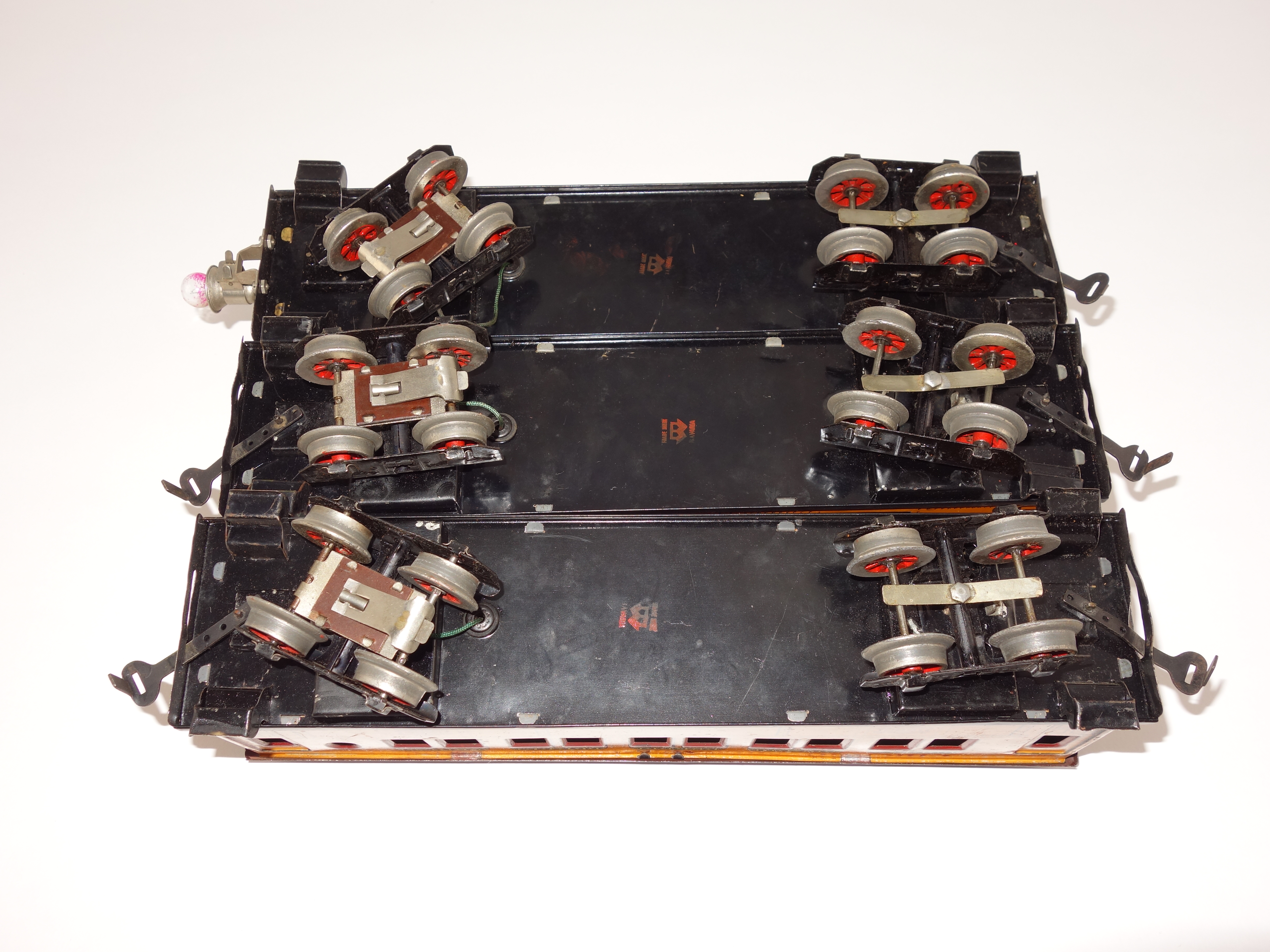 1920s German Gubruder Bing Train Cars