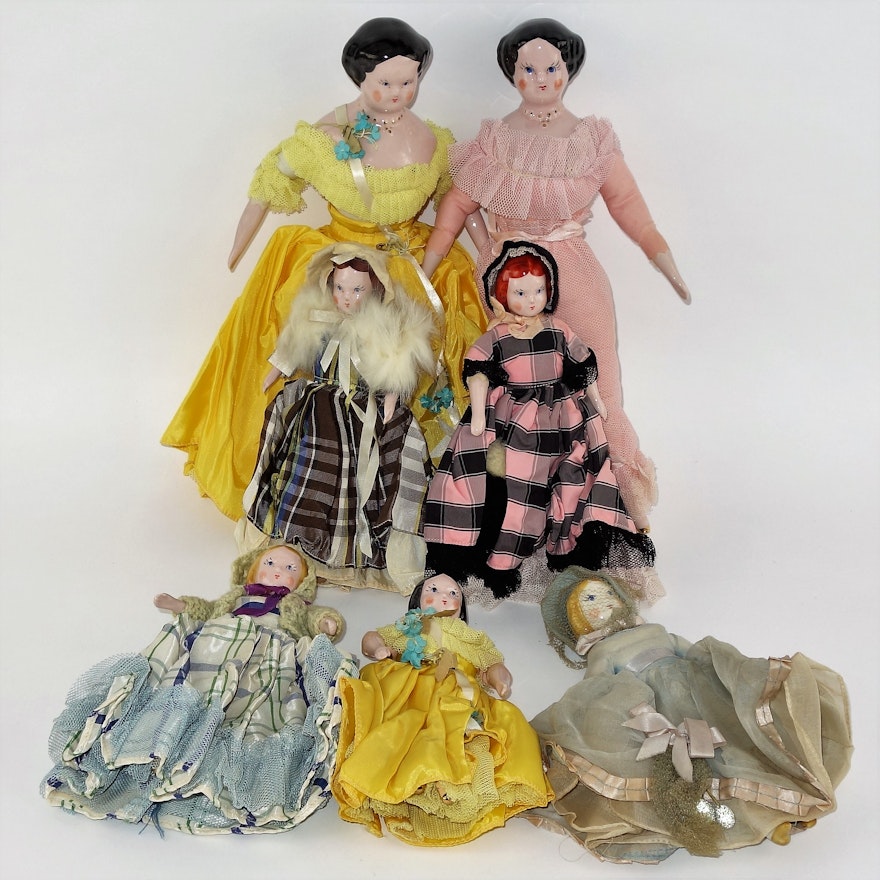 Vintage Hand Made China Dolls