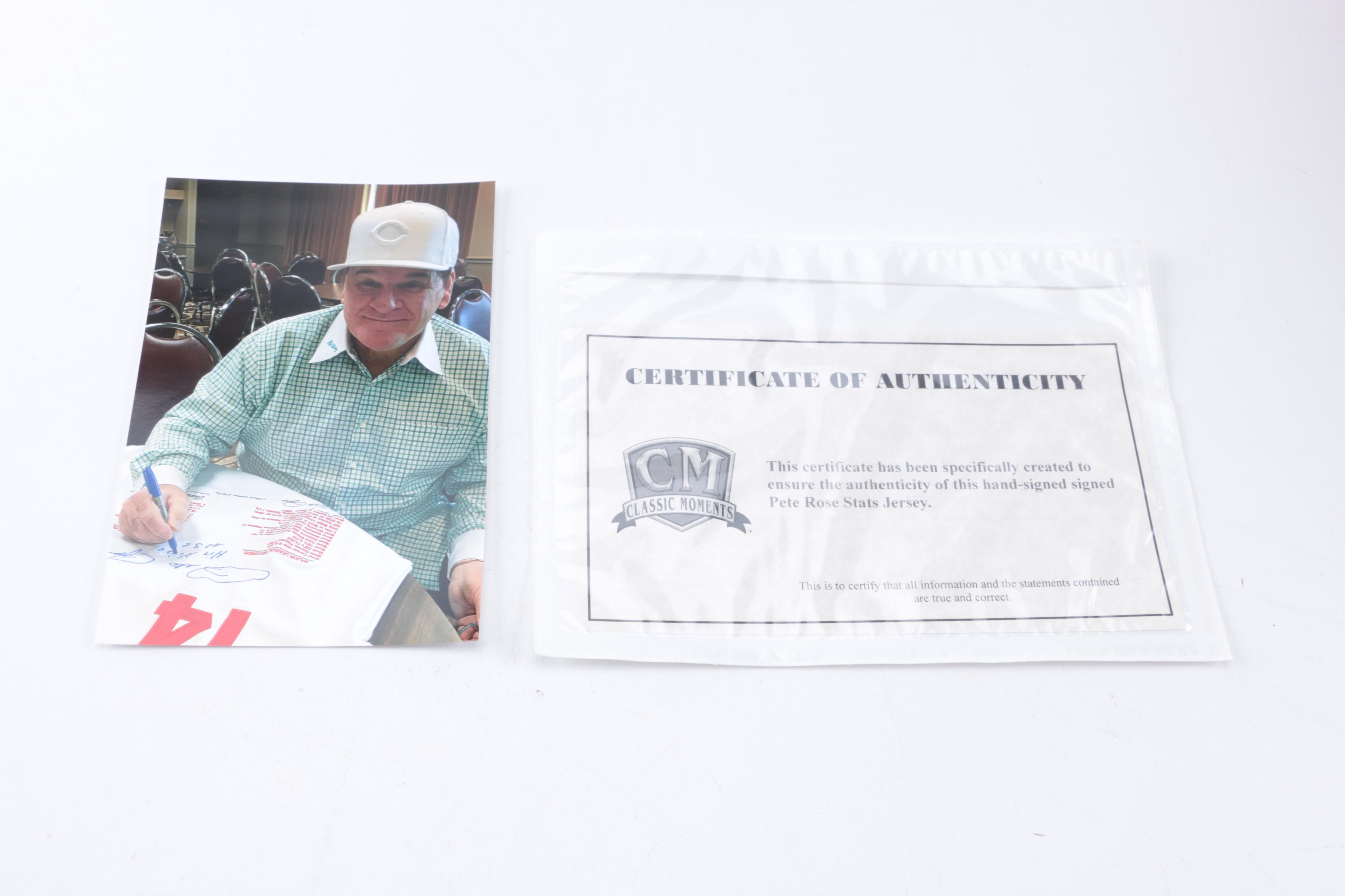 Limited Edition Autographed Pete Rose Jersey