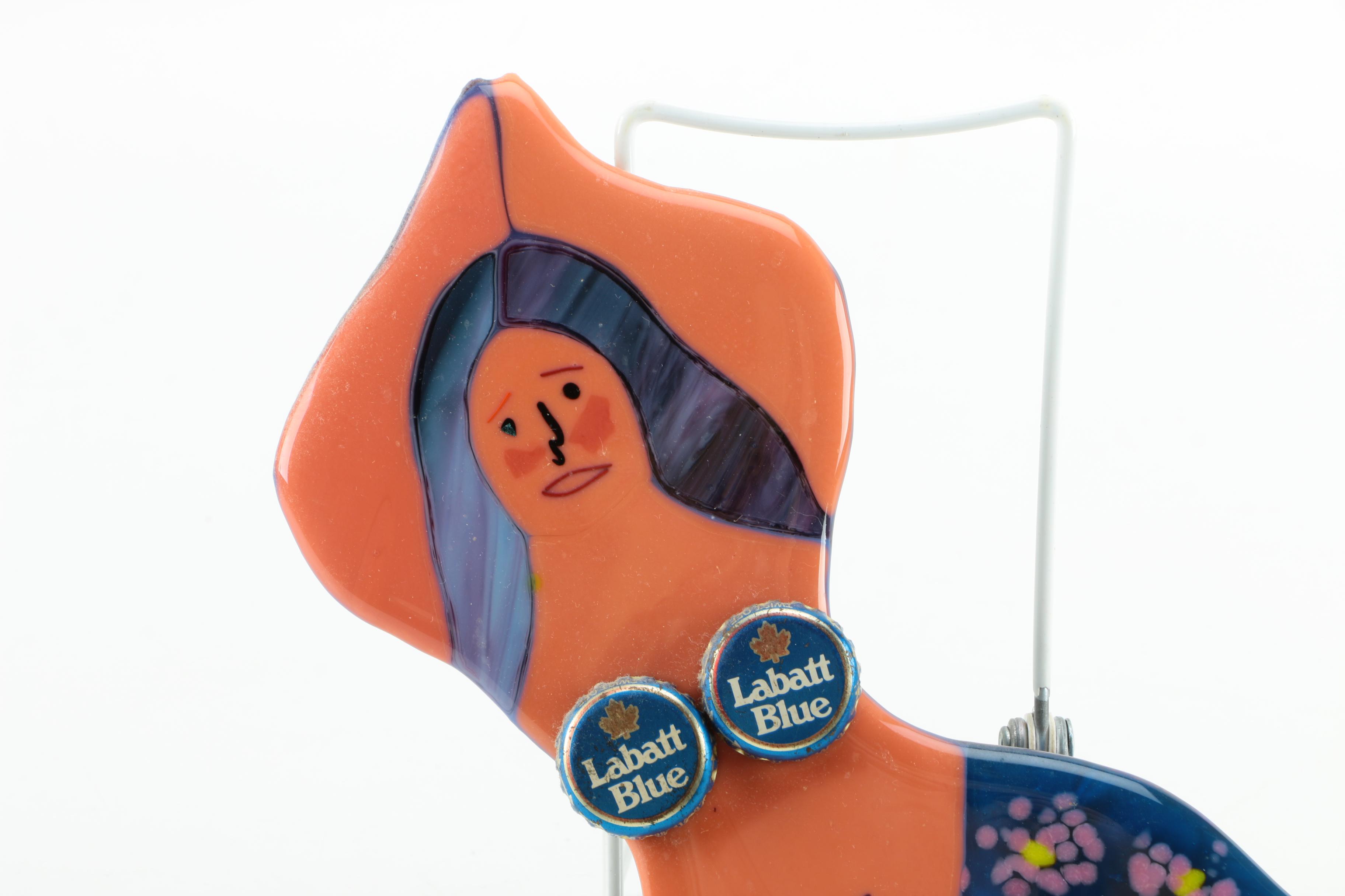 Fused Glass Mermaid Wall Hanging