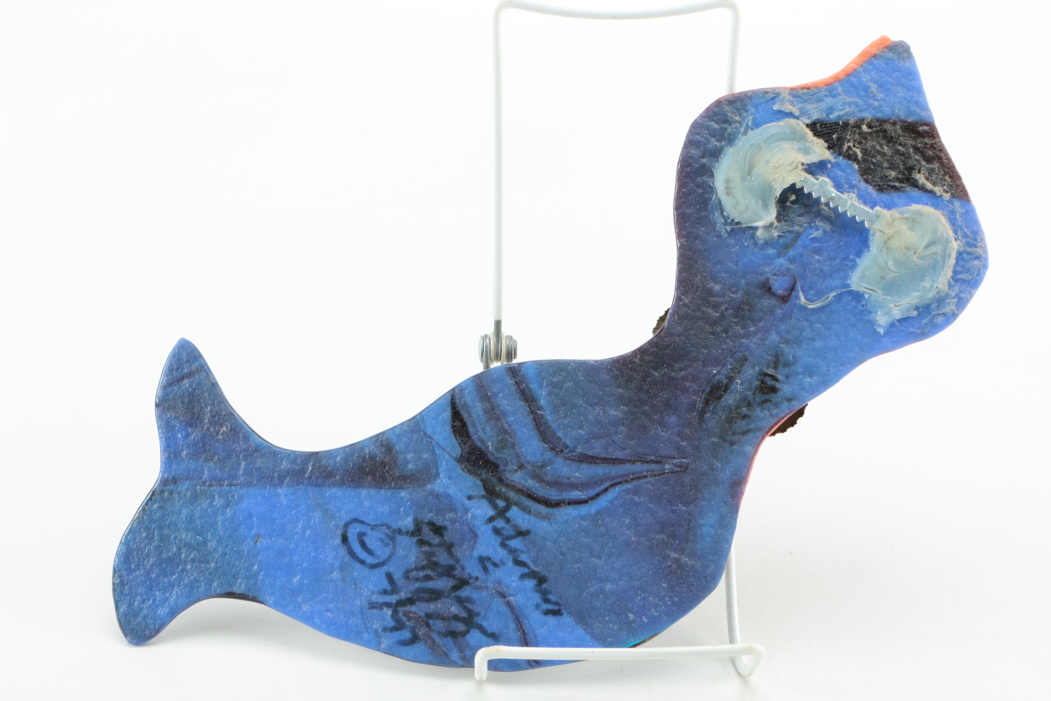 Fused Glass Mermaid Wall Hanging