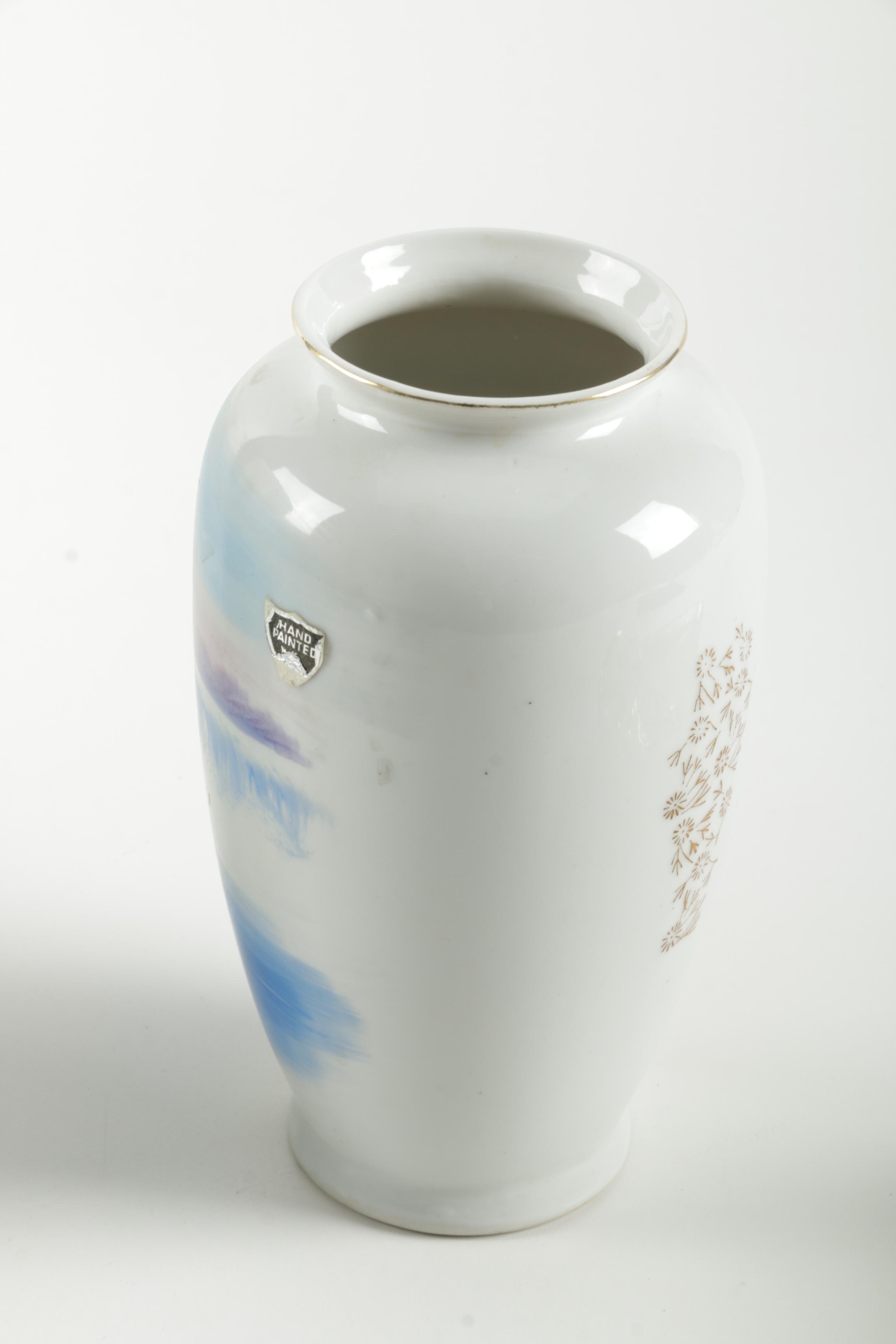 Vintage Niagara Falls Souvenir Vases and Footed Bowl