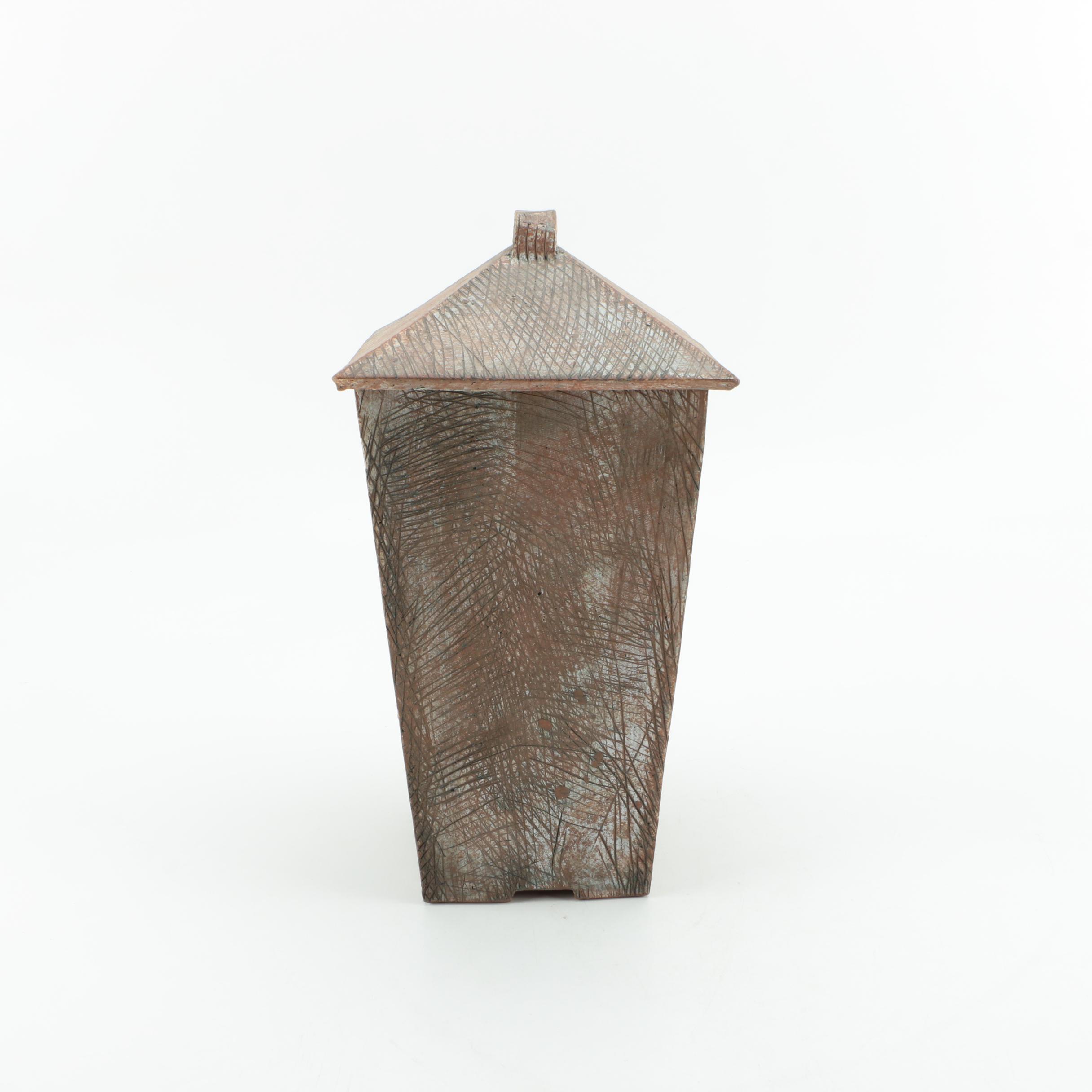 Handbuilt Lidded Terra Cotta Container