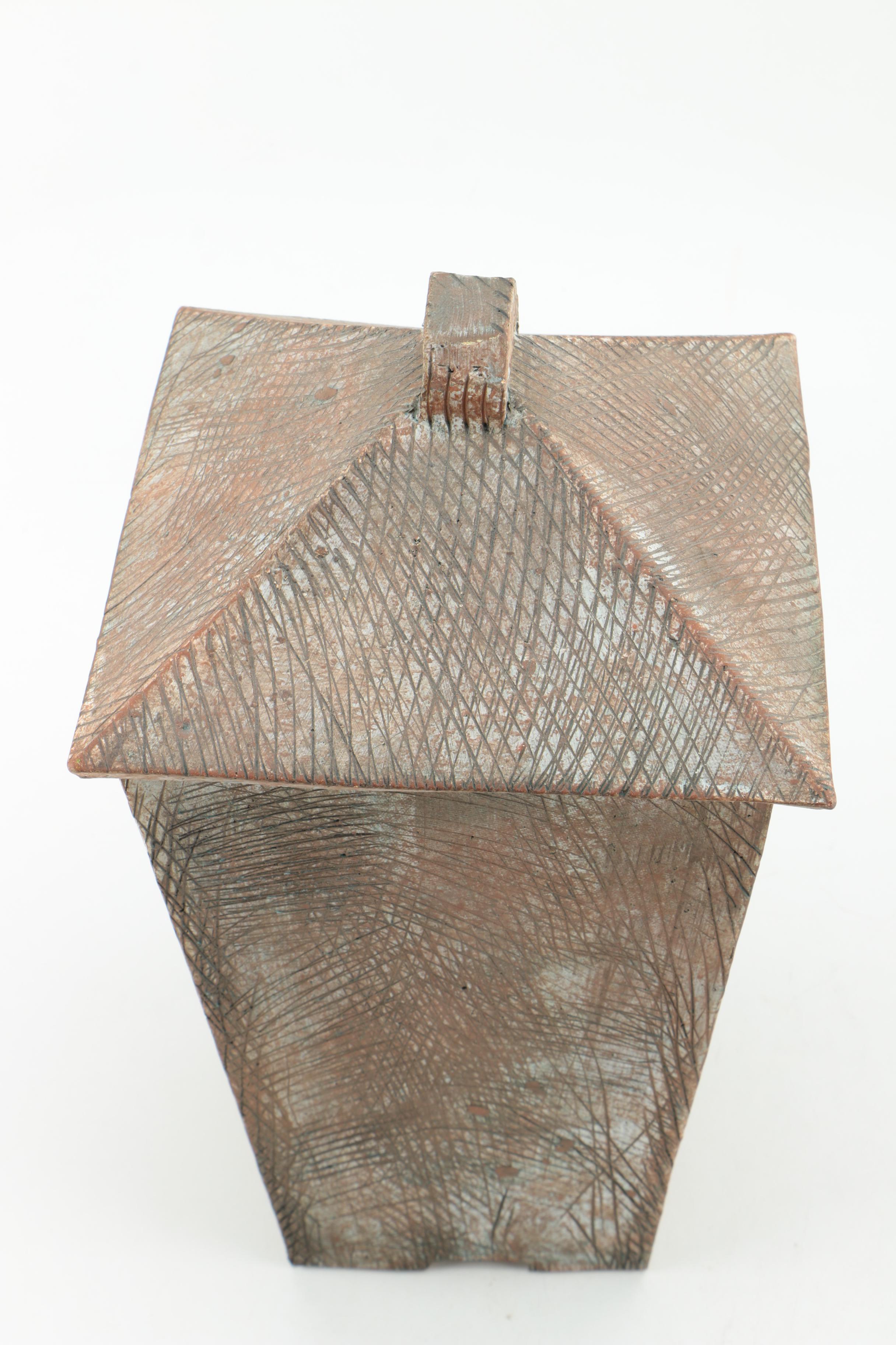 Handbuilt Lidded Terra Cotta Container