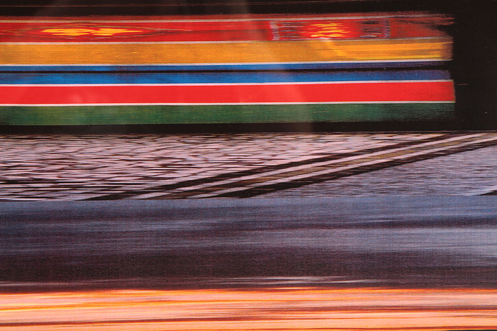 Don Werner Digital Photo Collage on Paper "Red Streak"