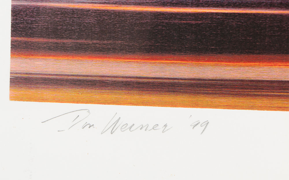 Don Werner Digital Photo Collage on Paper "Red Streak"