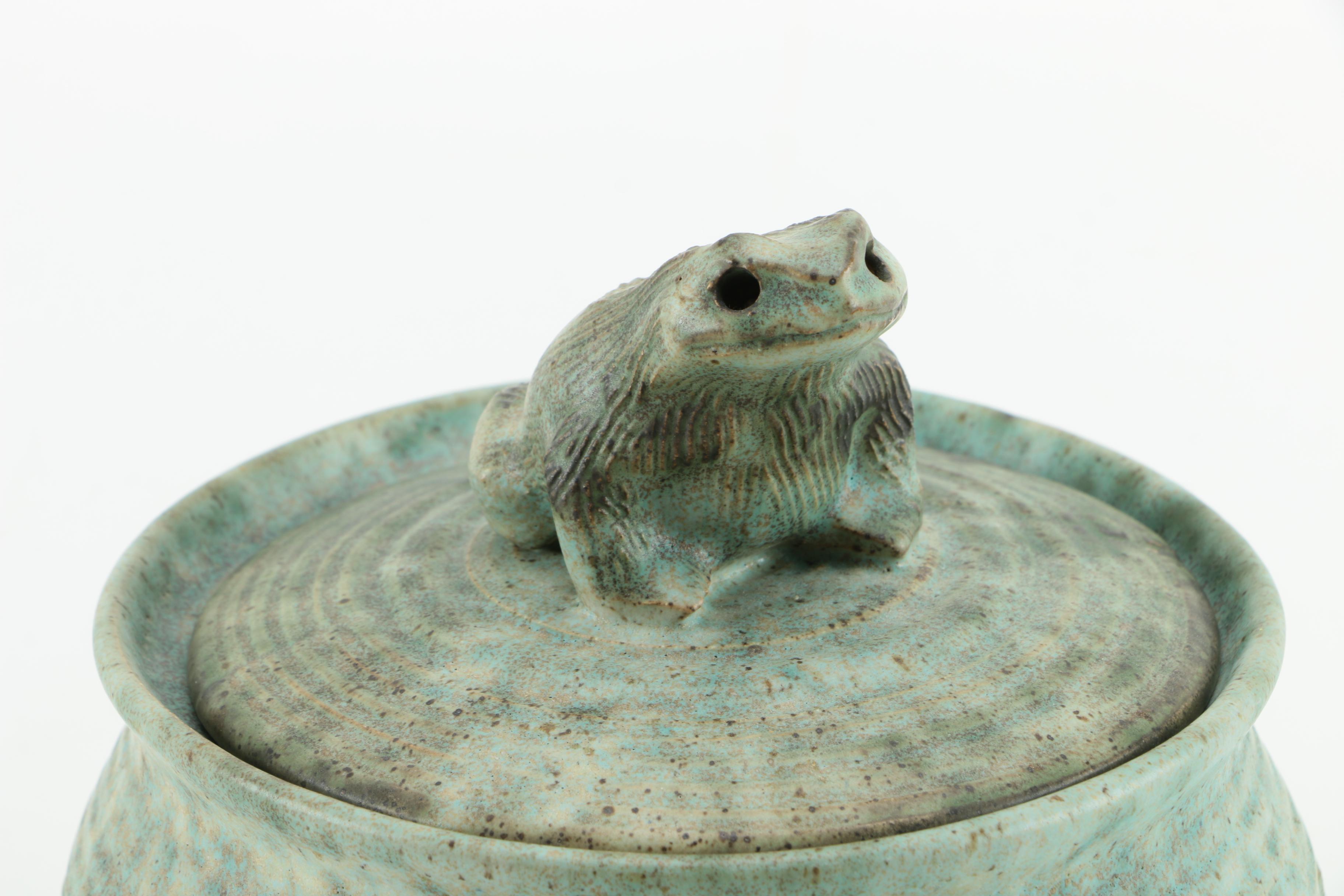 Hand Thrown Stoneware Lidded Bowl