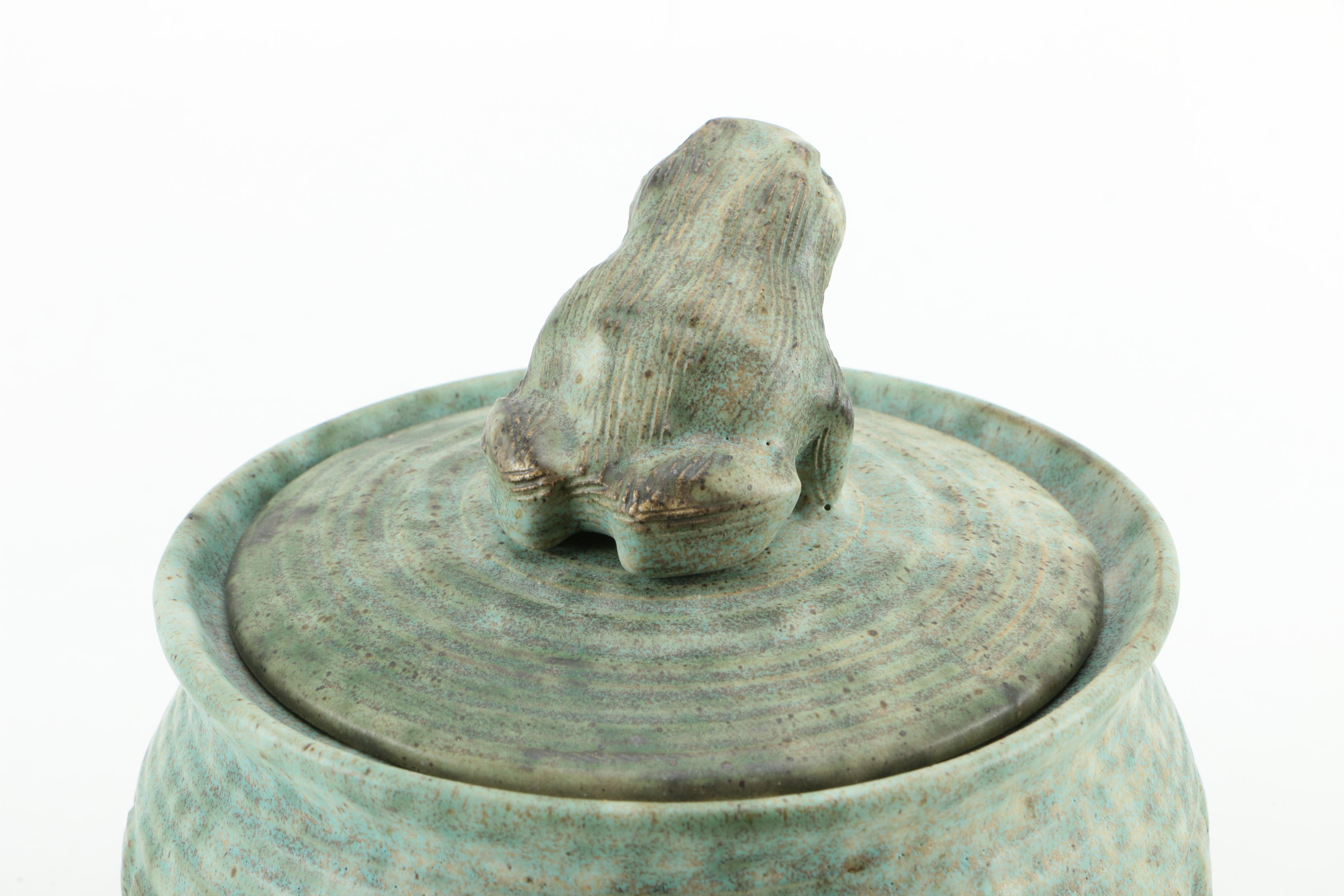 Hand Thrown Stoneware Lidded Bowl