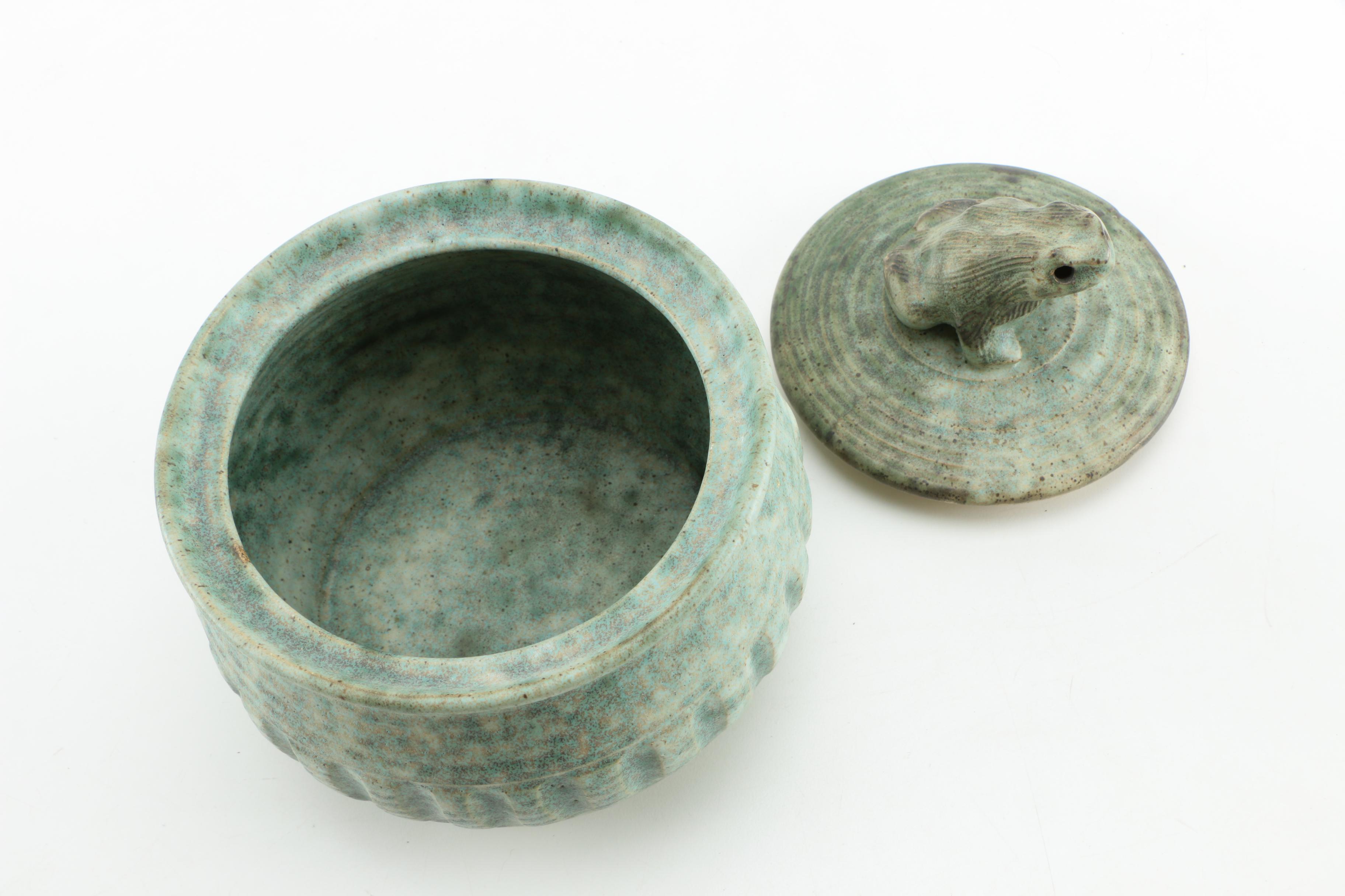 Hand Thrown Stoneware Lidded Bowl