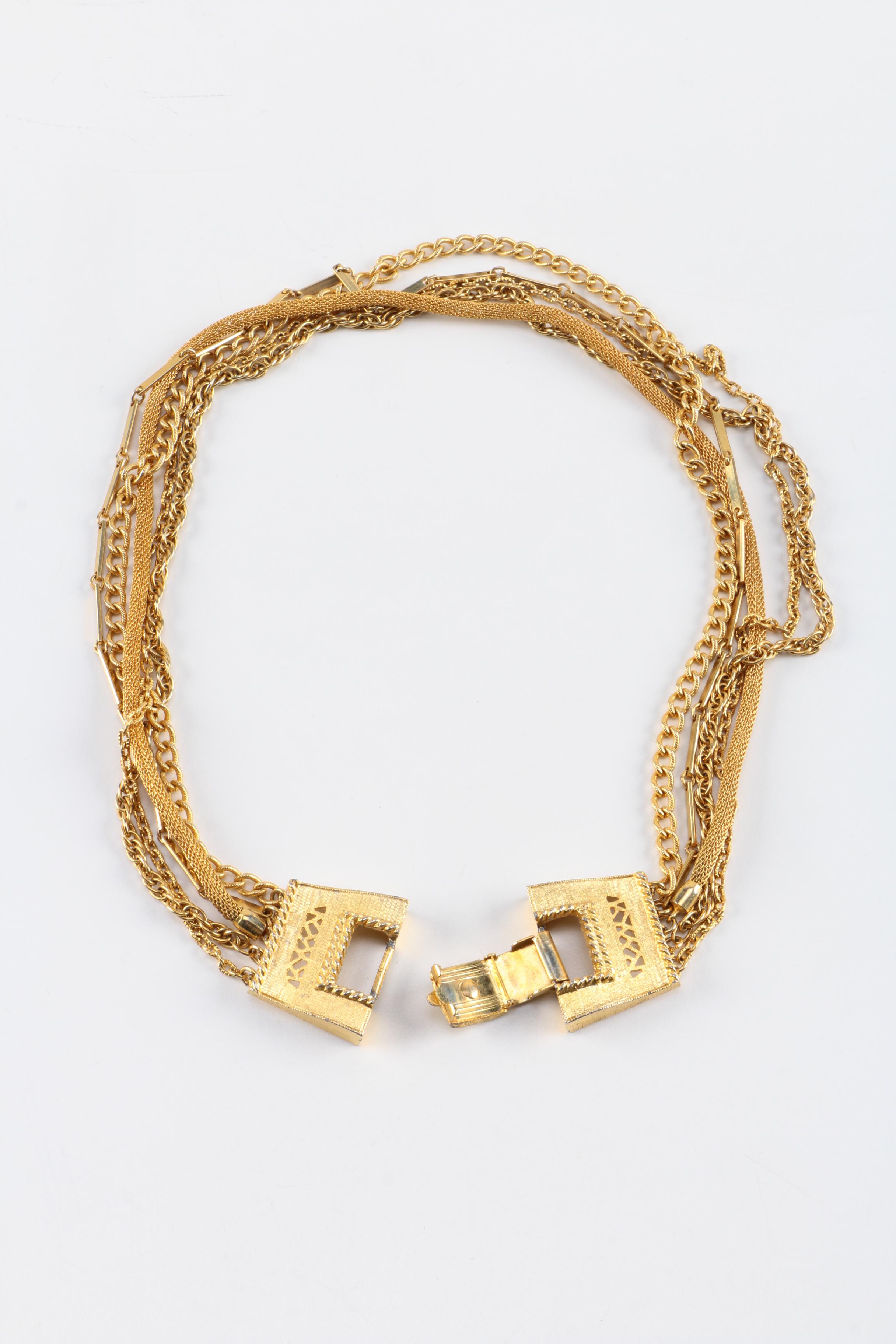 Assorted Gold Tone Jewelry Including Carlton Ridge for S.H.