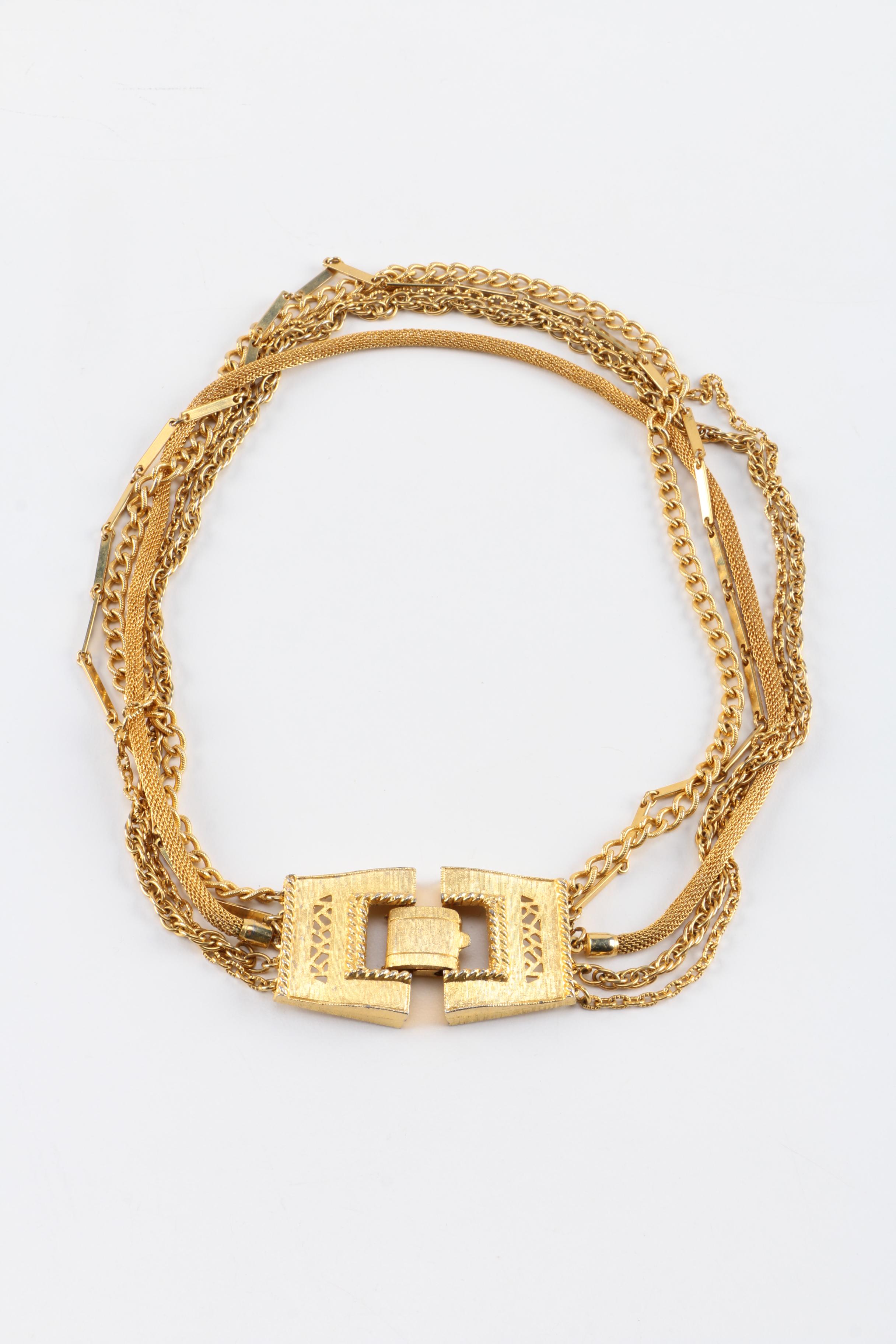 Assorted Gold Tone Jewelry Including Carlton Ridge for S.H.