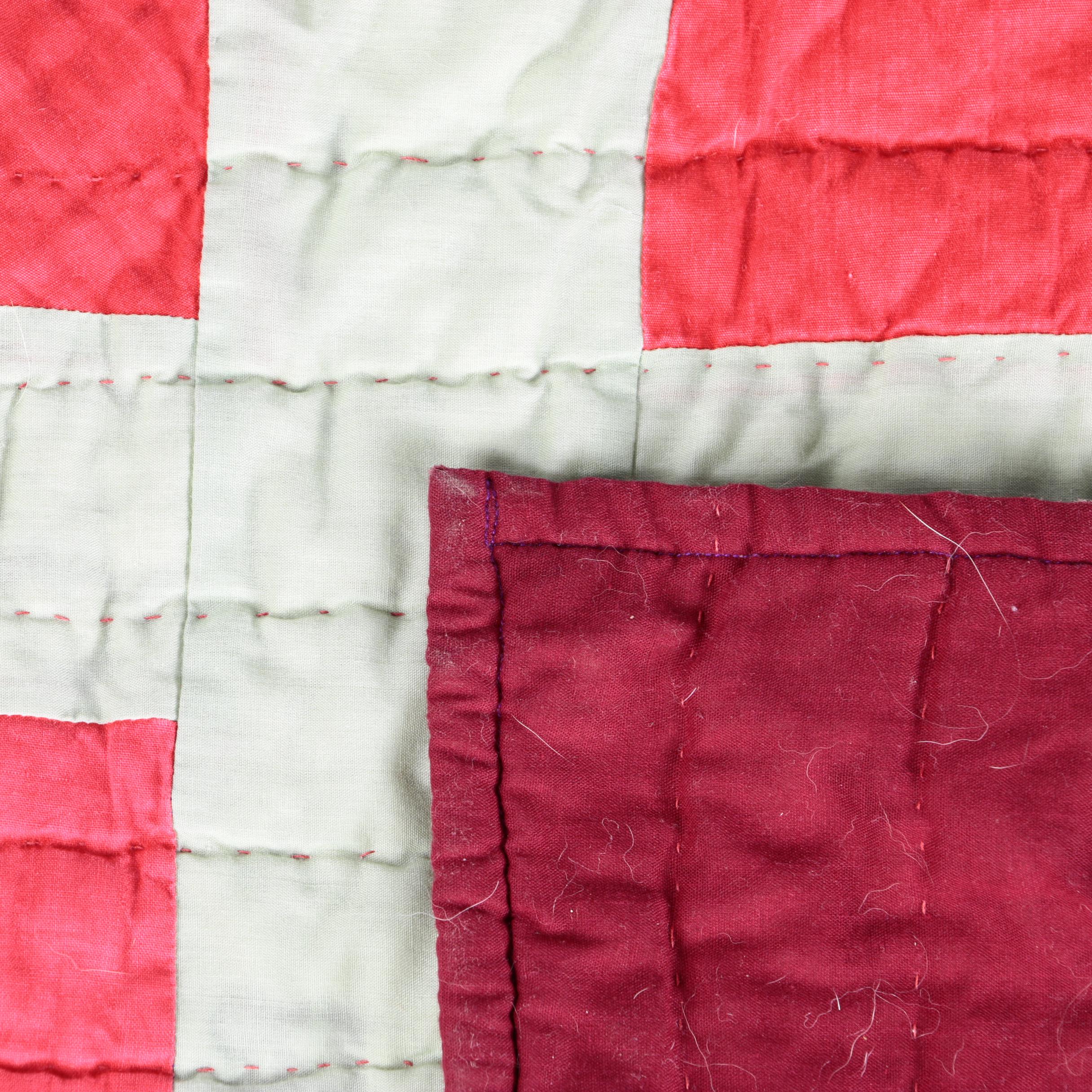 Hand Stitched "Eight Pointed Star" Quilt