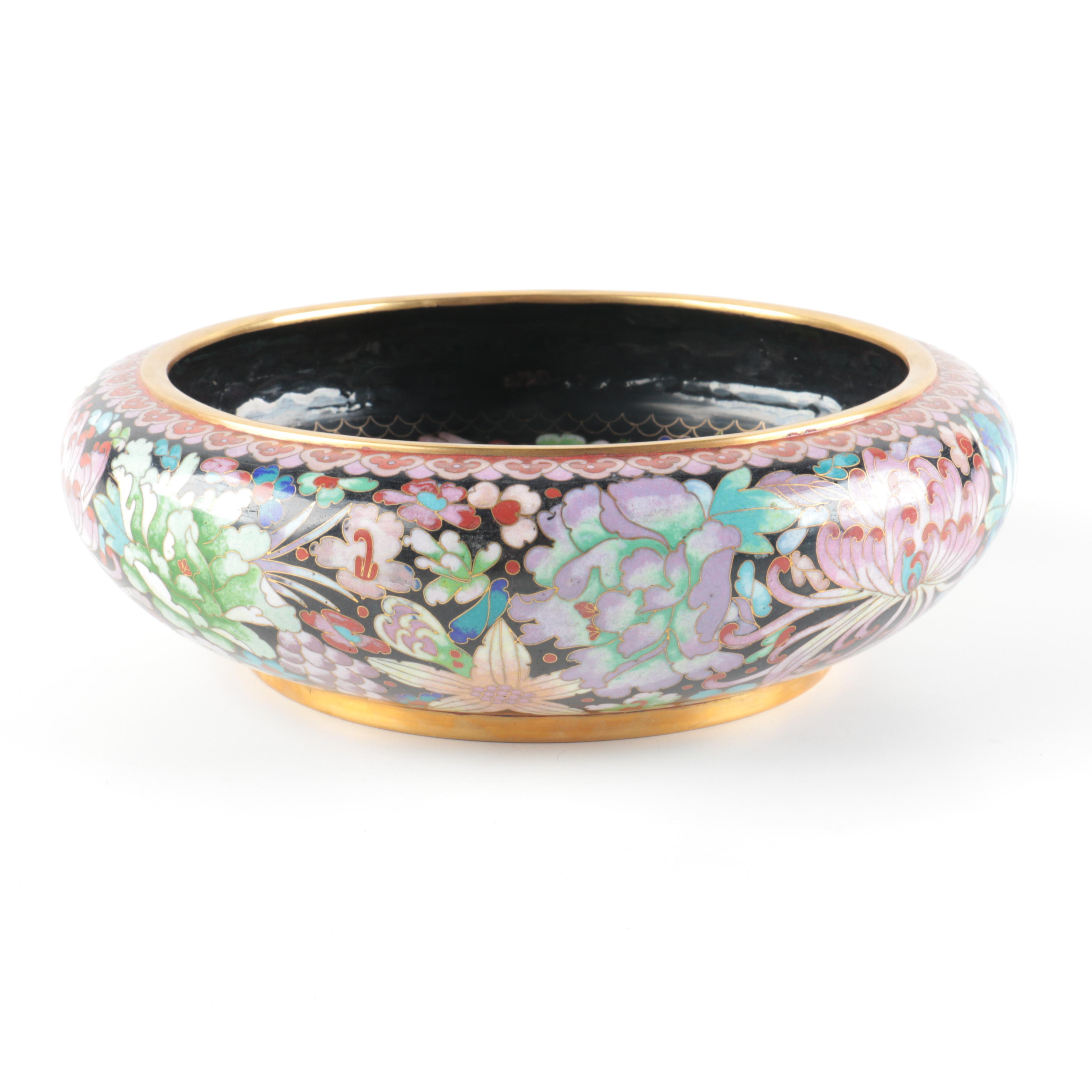 Chinese Cloisonné Brush Washer