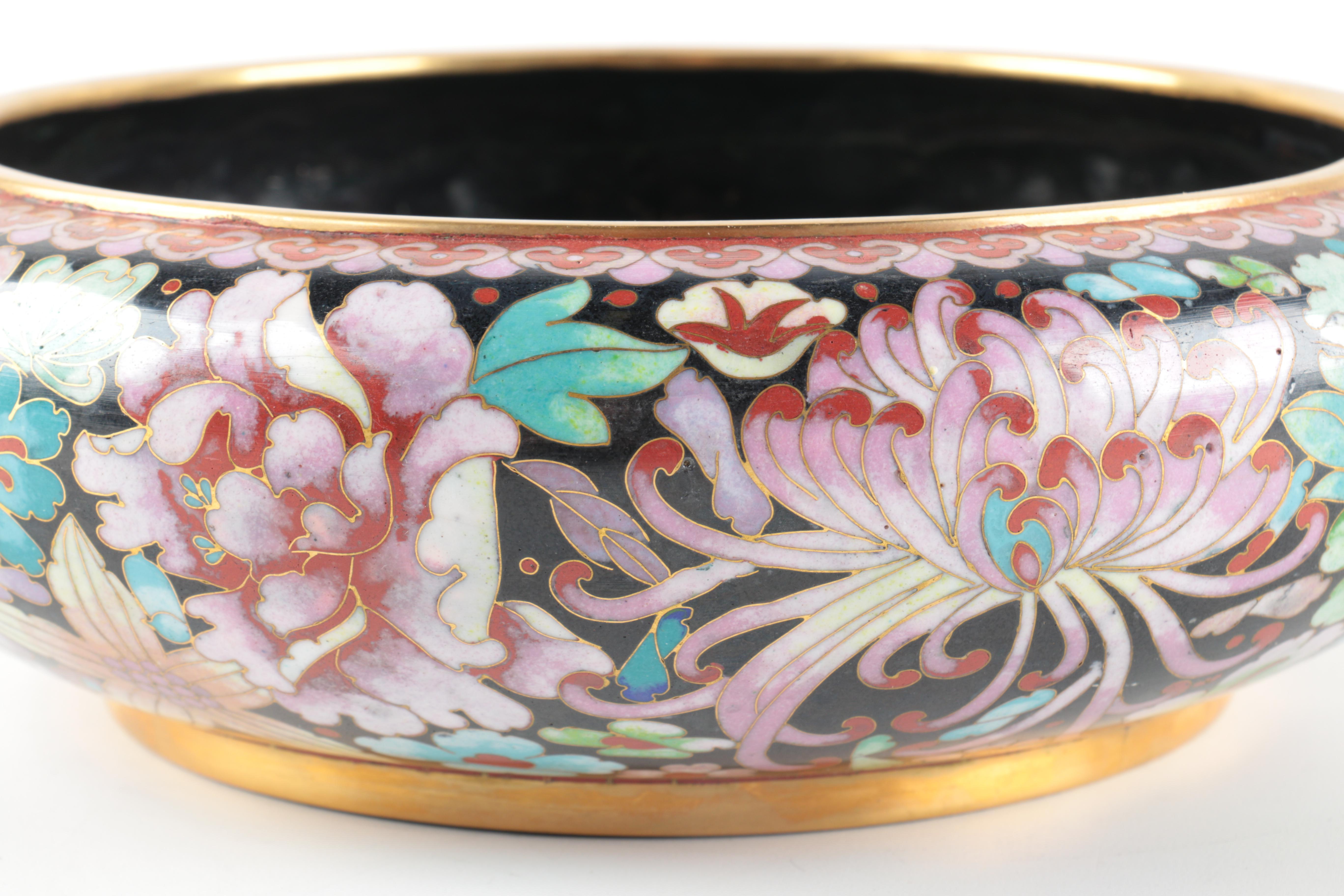 Chinese Cloisonné Brush Washer