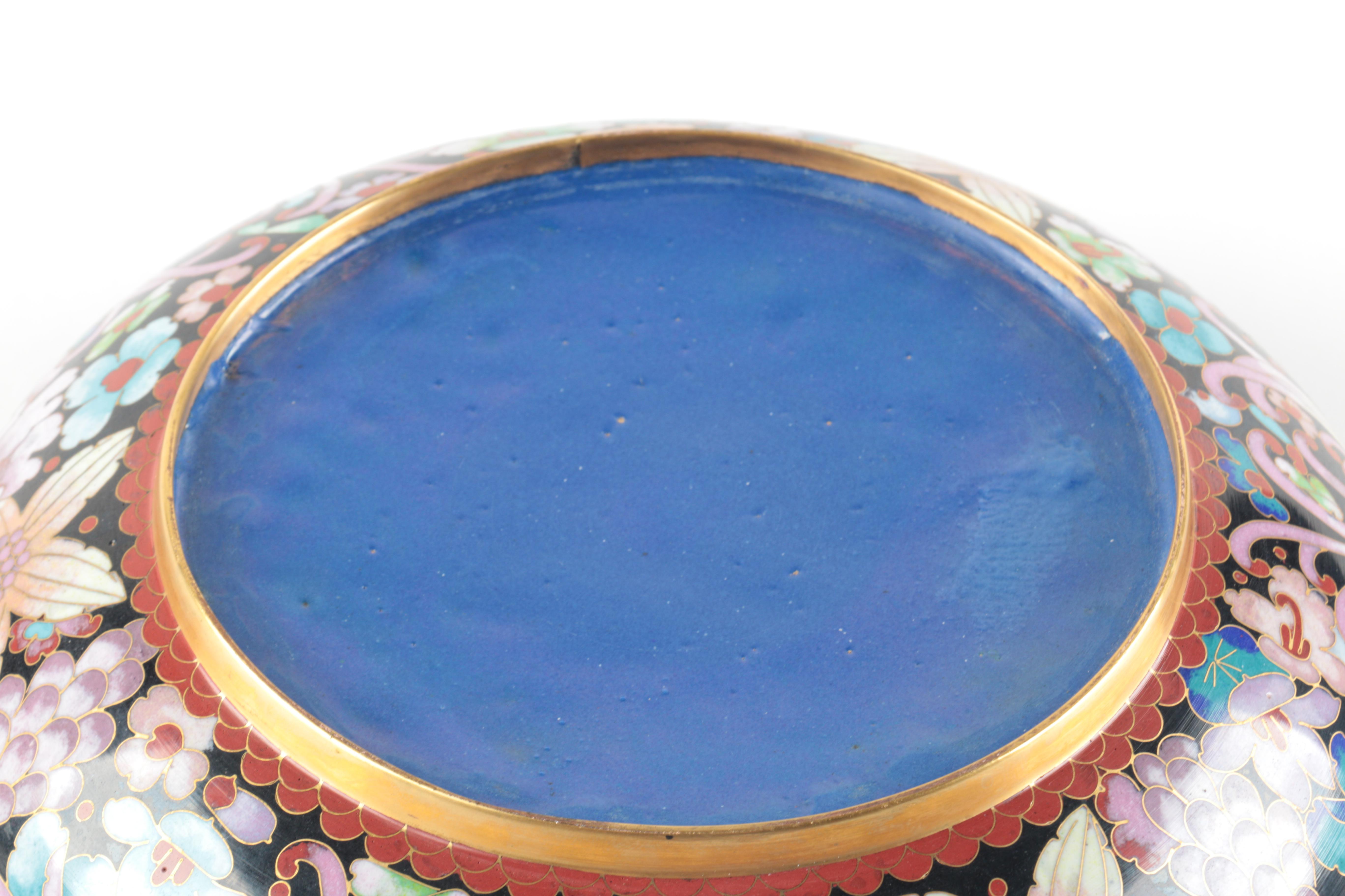 Chinese Cloisonné Brush Washer