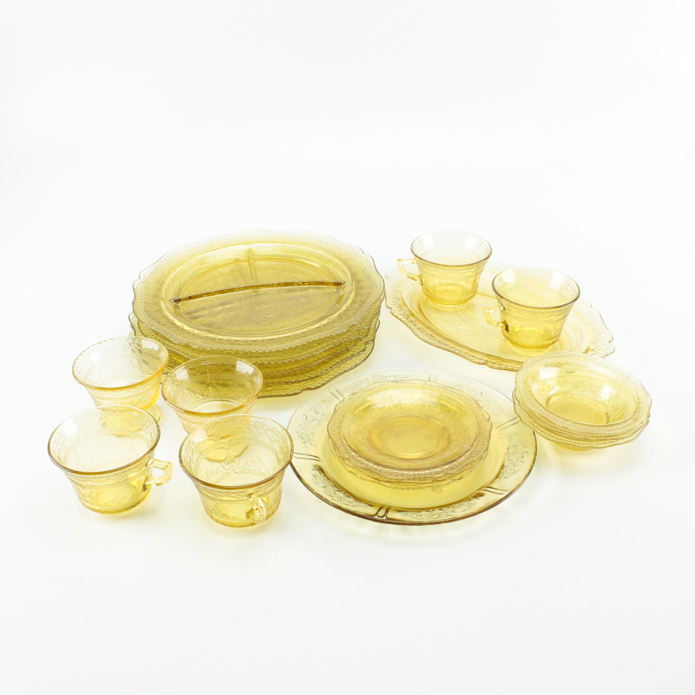 Yellow Depression Glassware