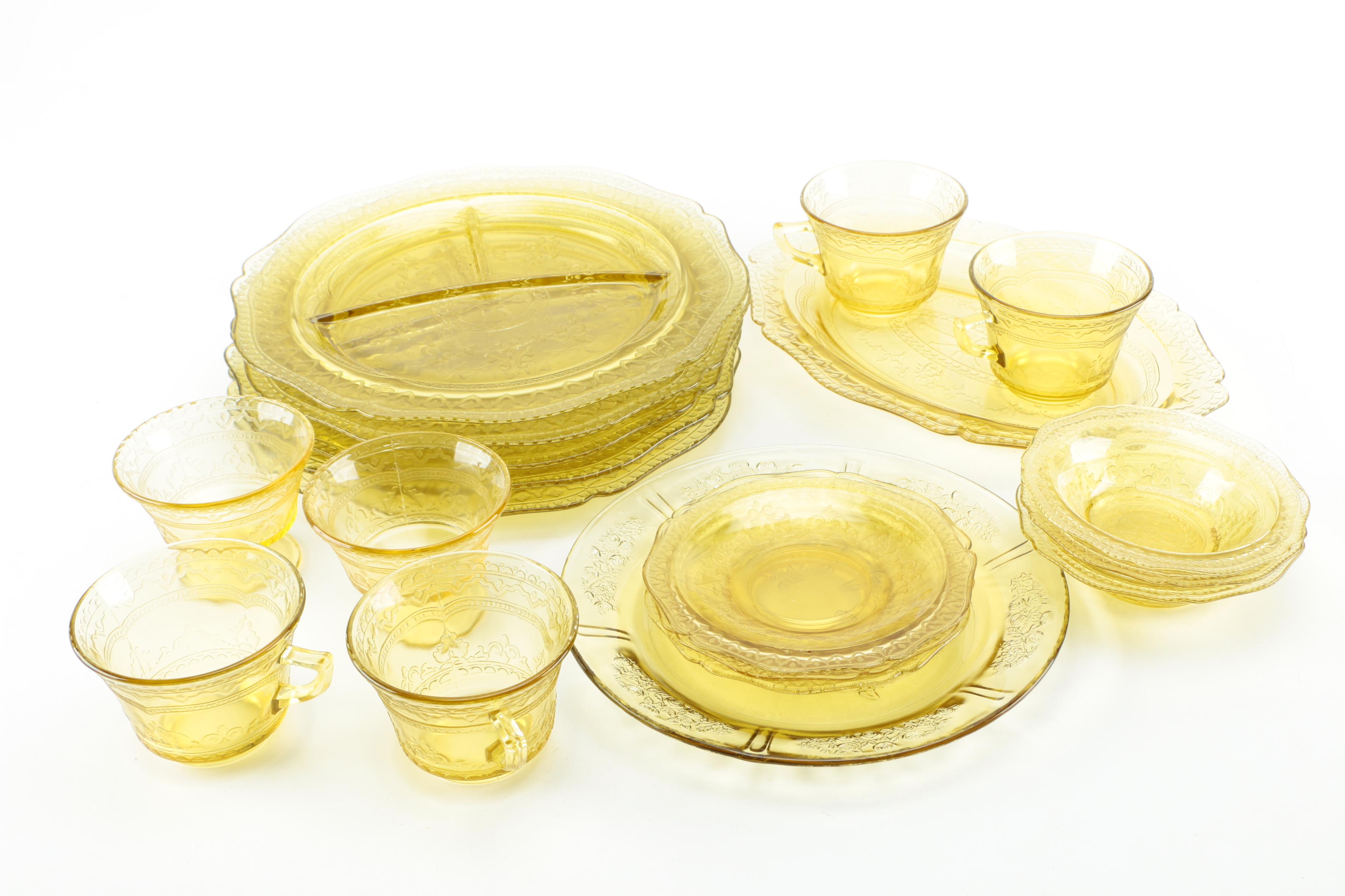 Yellow Depression Glassware