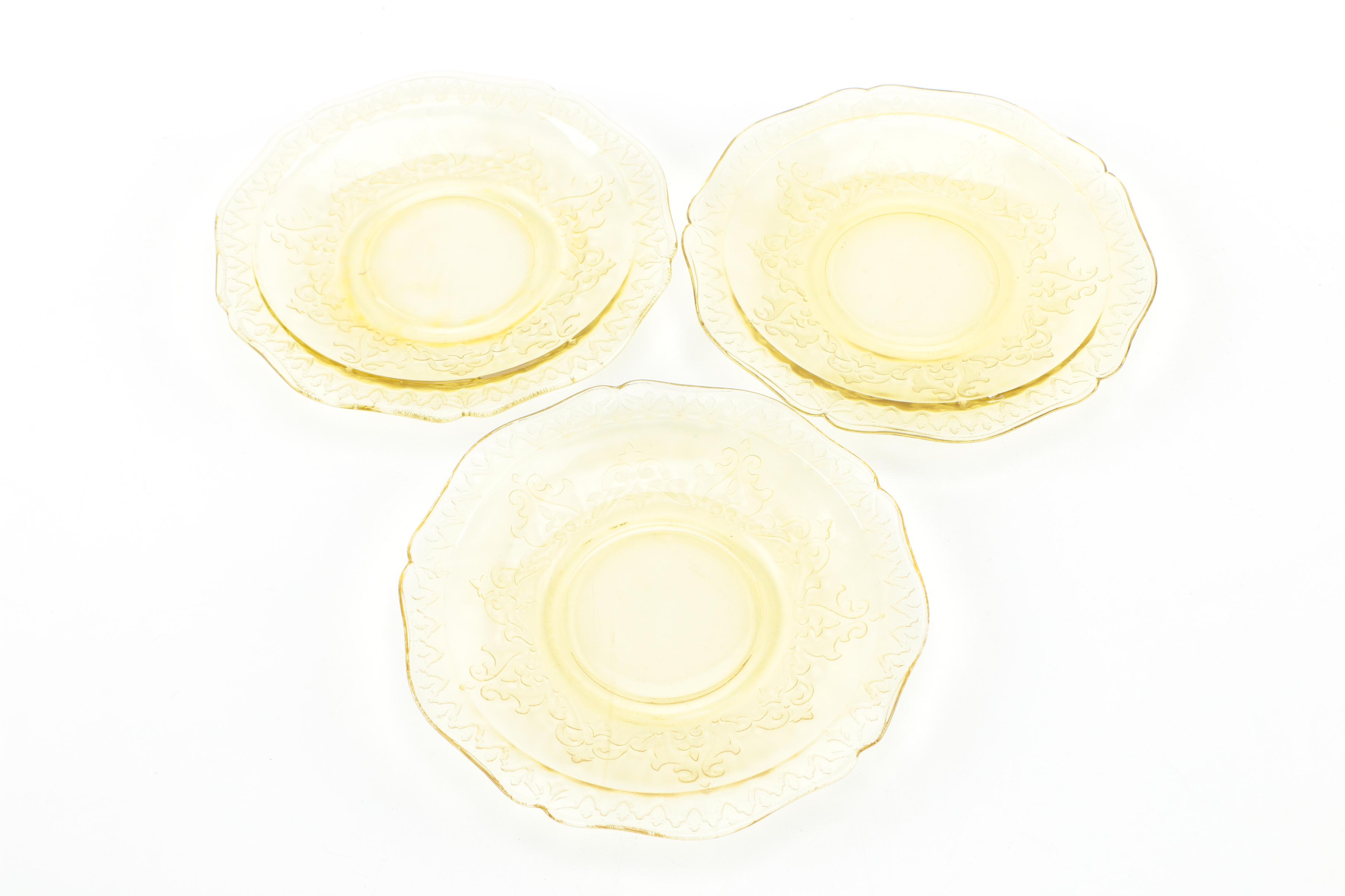 Yellow Depression Glassware