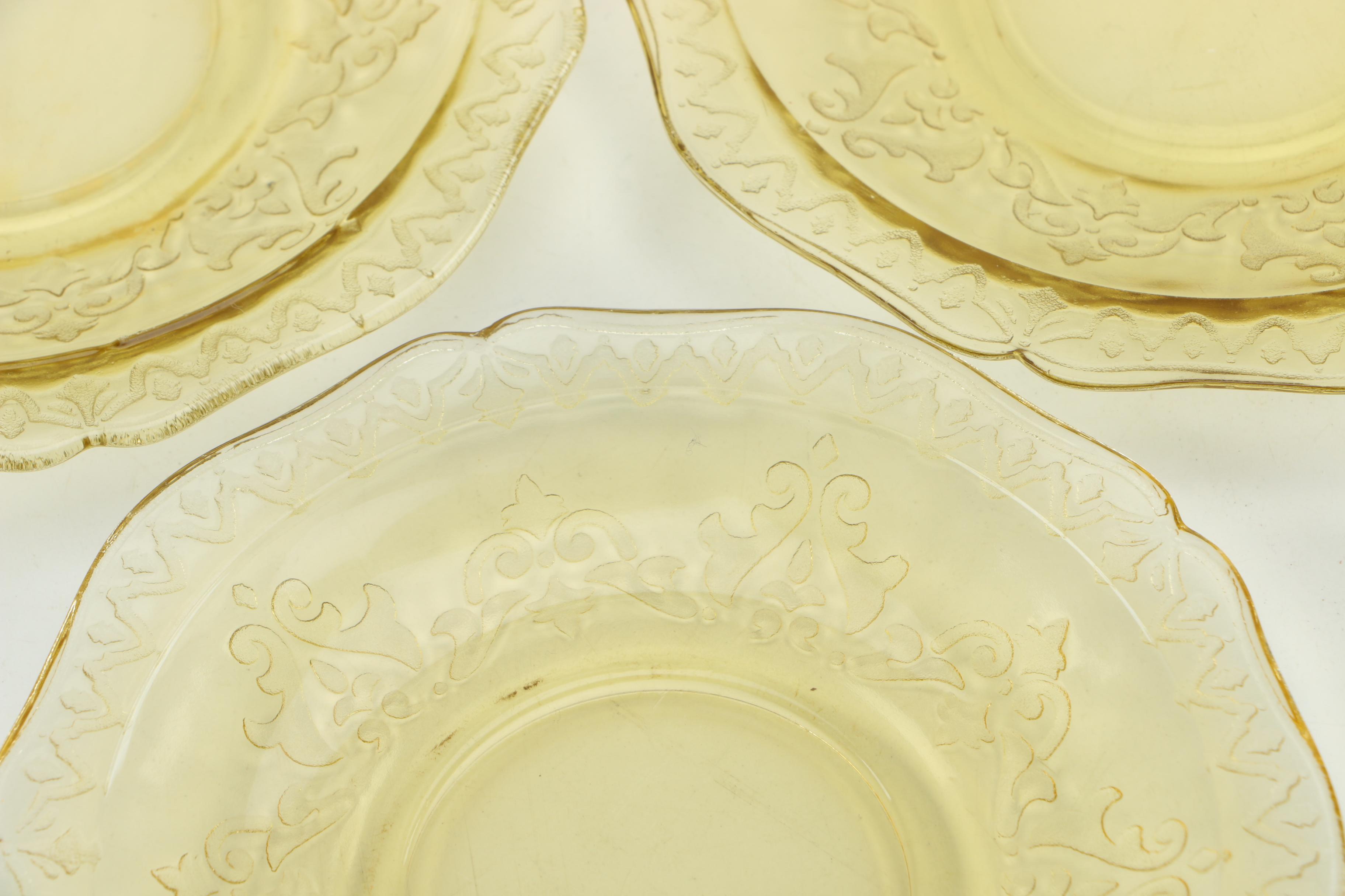 Yellow Depression Glassware