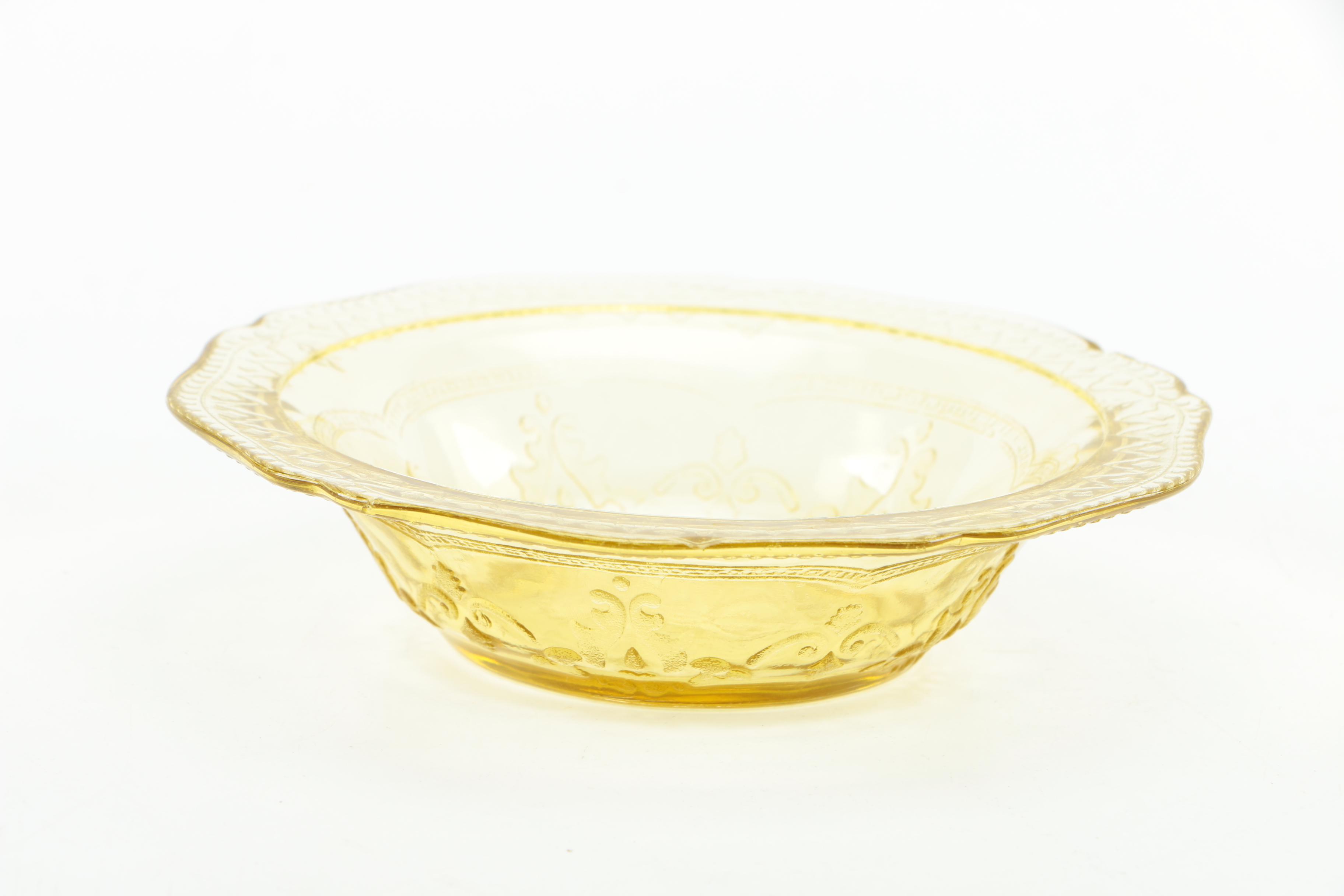 Yellow Depression Glassware