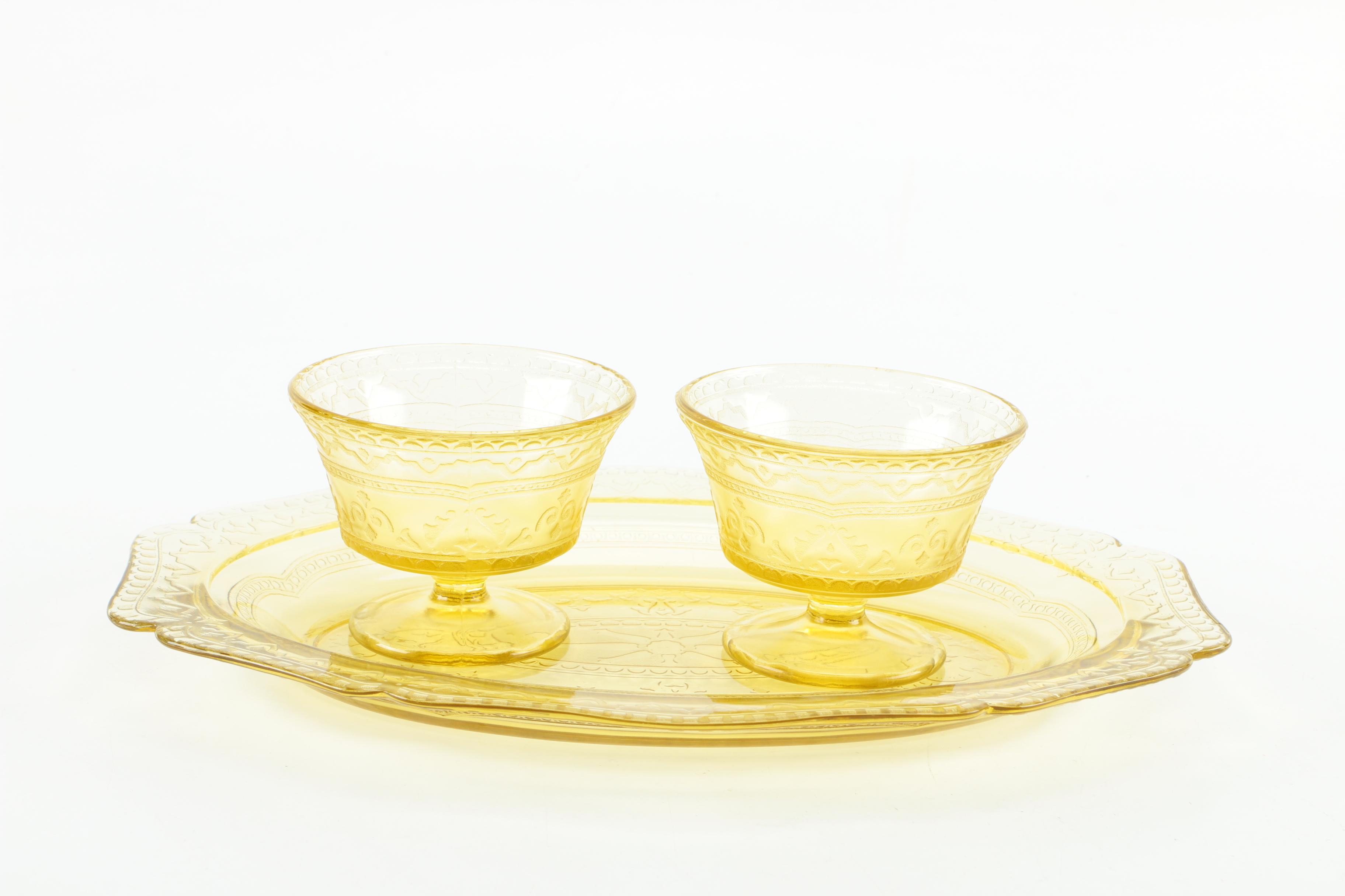 Yellow Depression Glassware