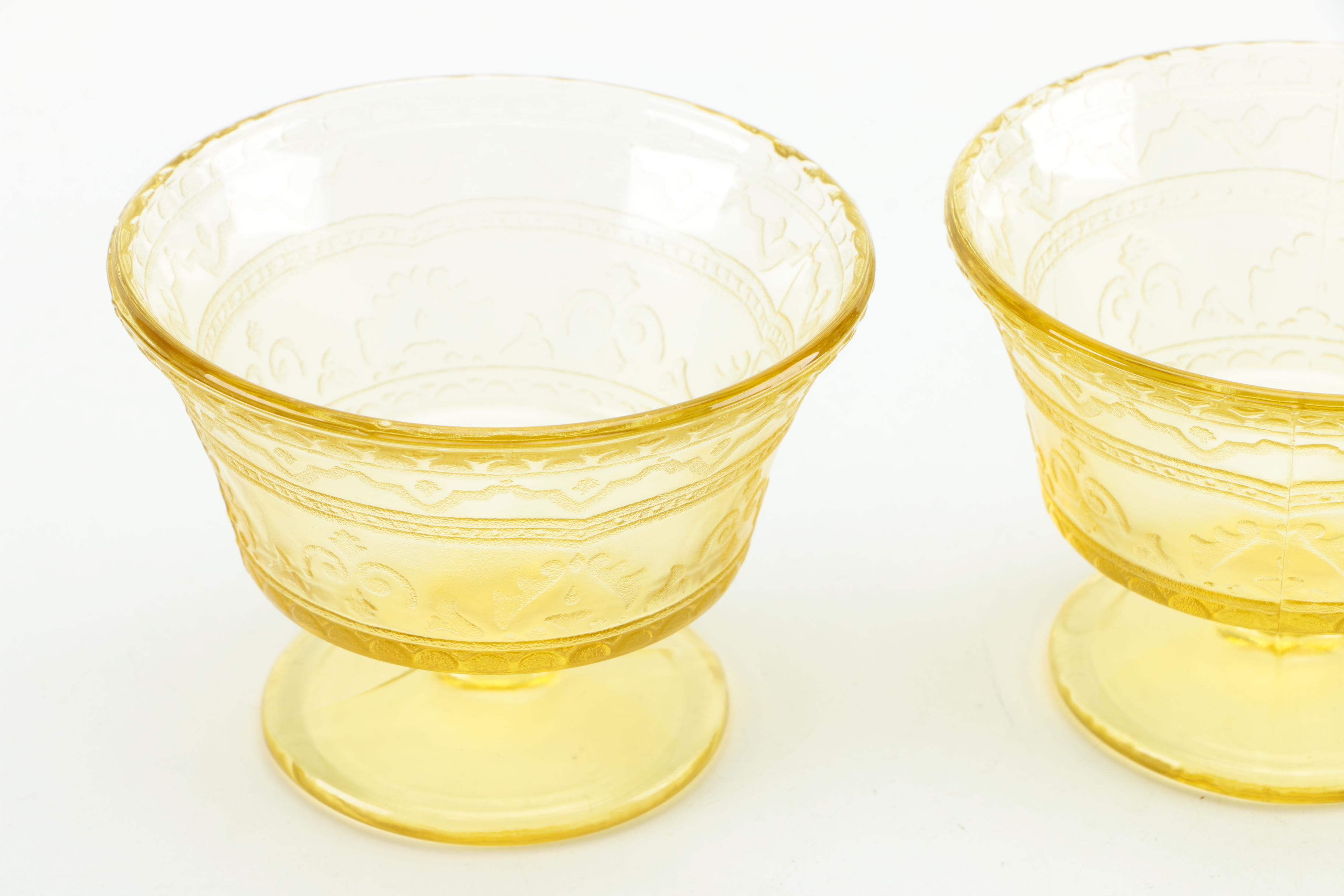 Yellow Depression Glassware