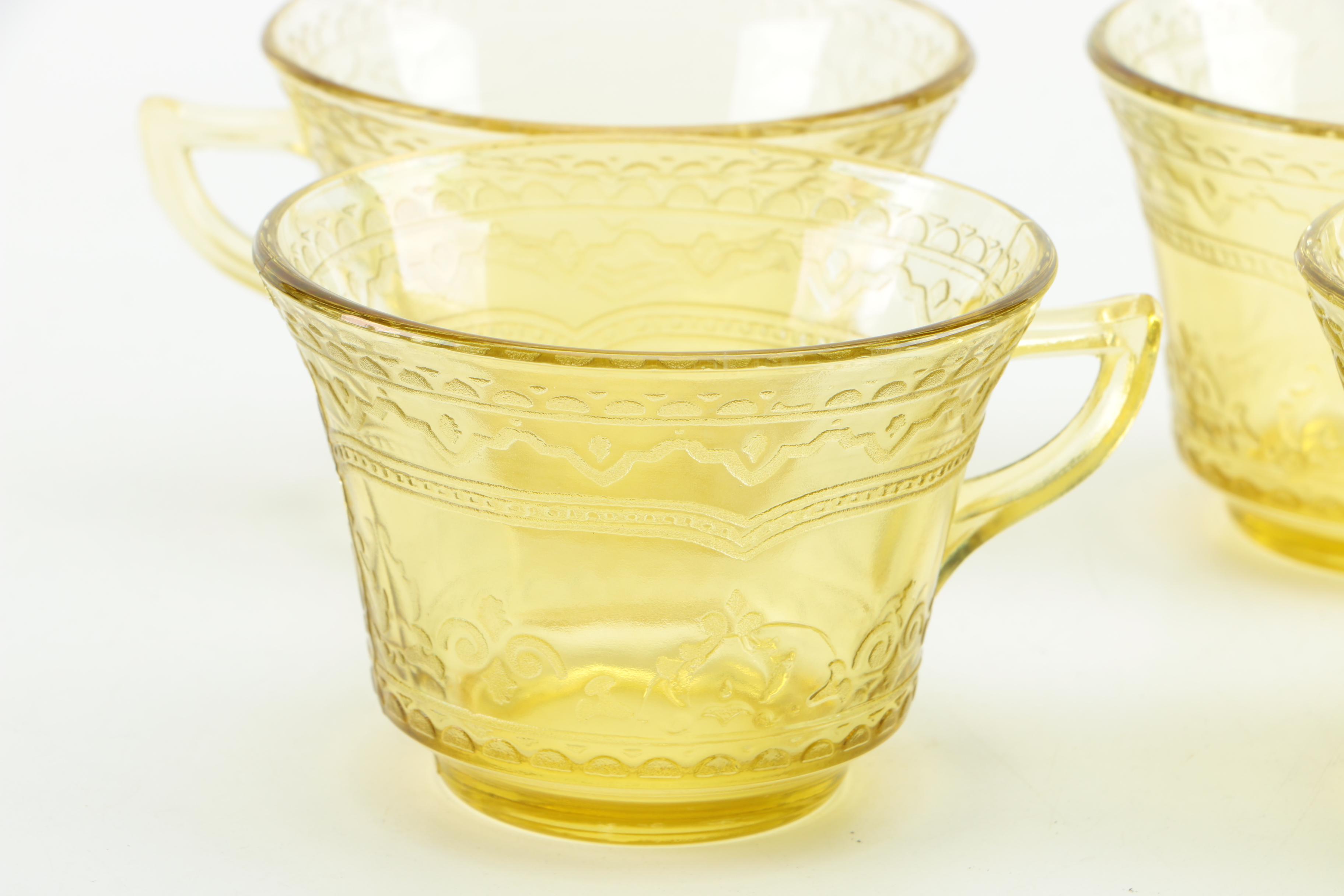 Yellow Depression Glassware