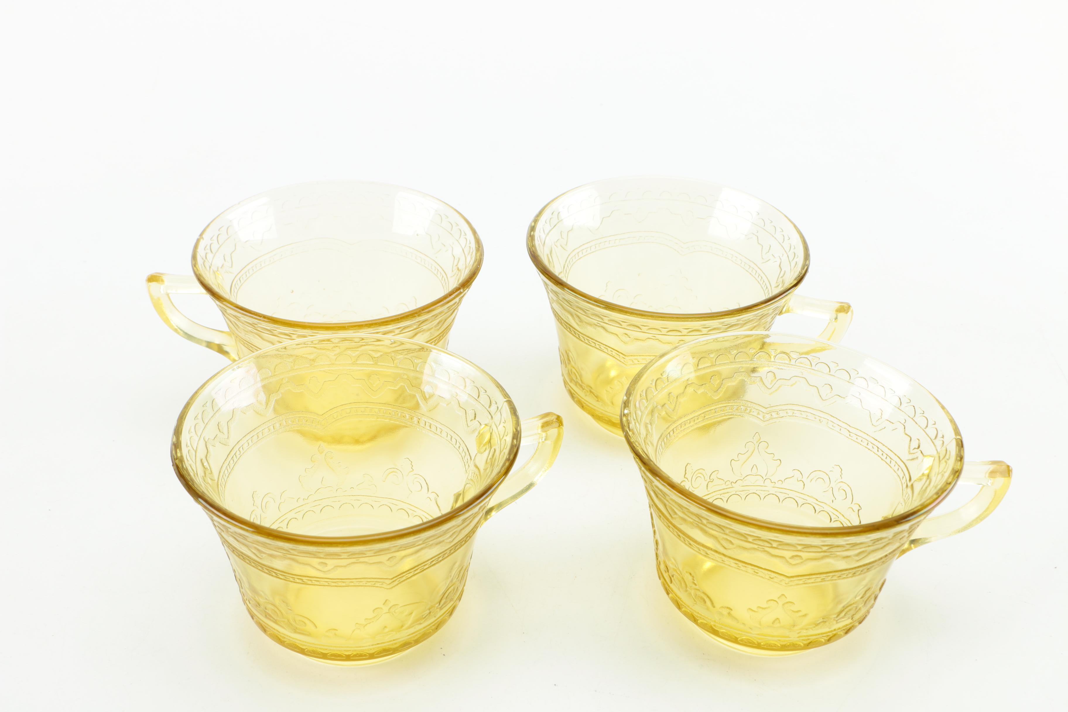 Yellow Depression Glassware