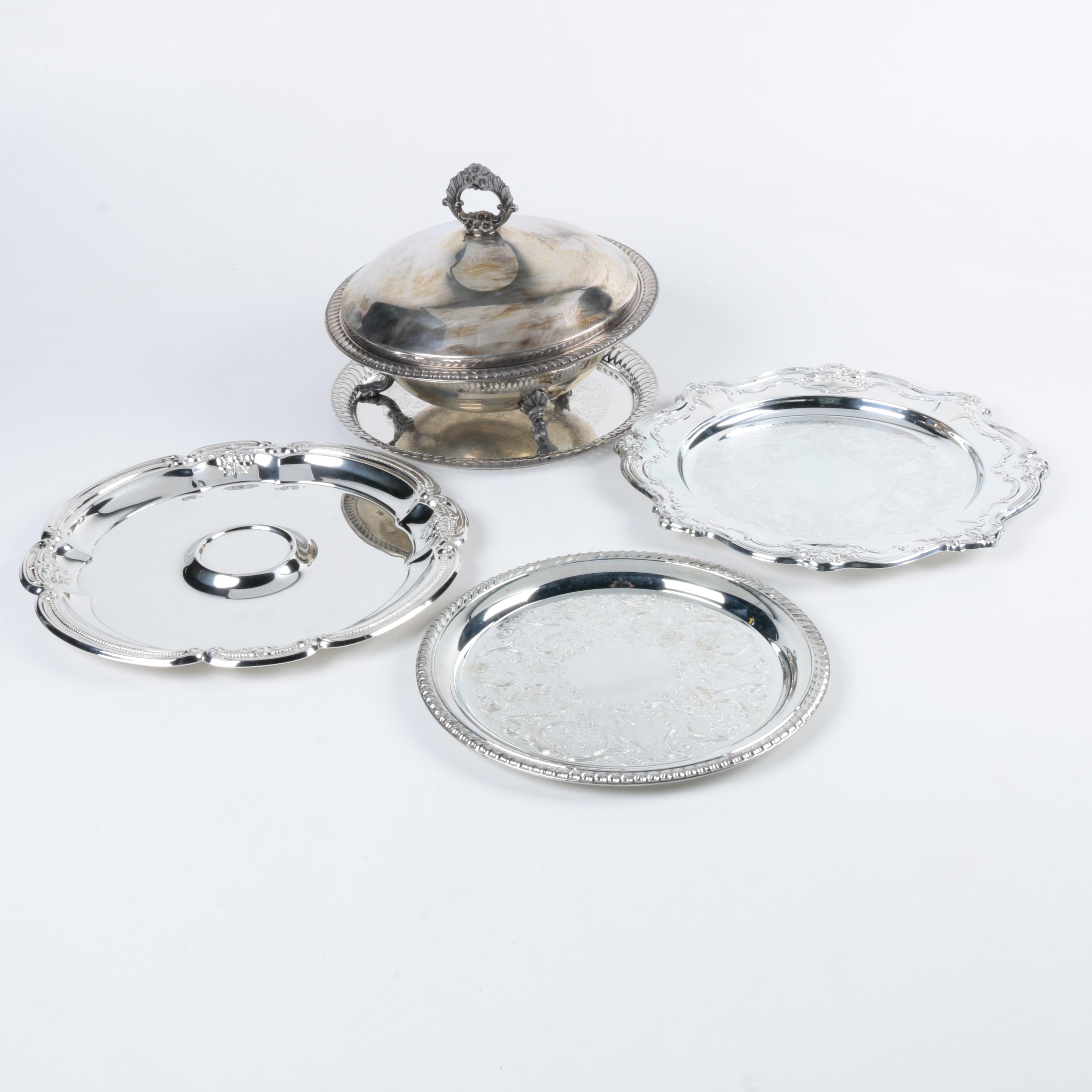 Silver Plate Tableware Featuring F.B. Rogers Silver Co.