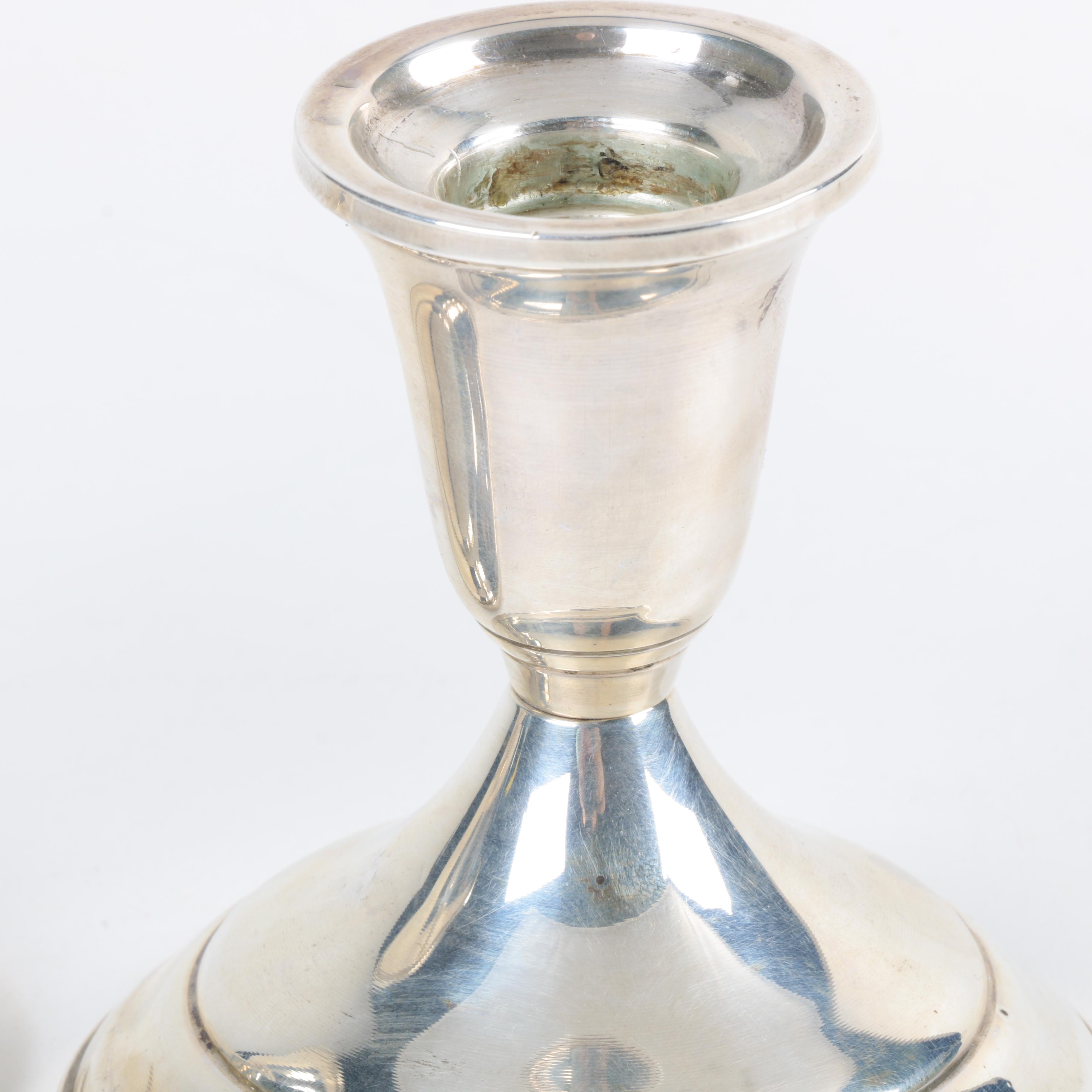 Towle Short Weighted Sterling Silver Candlesticks