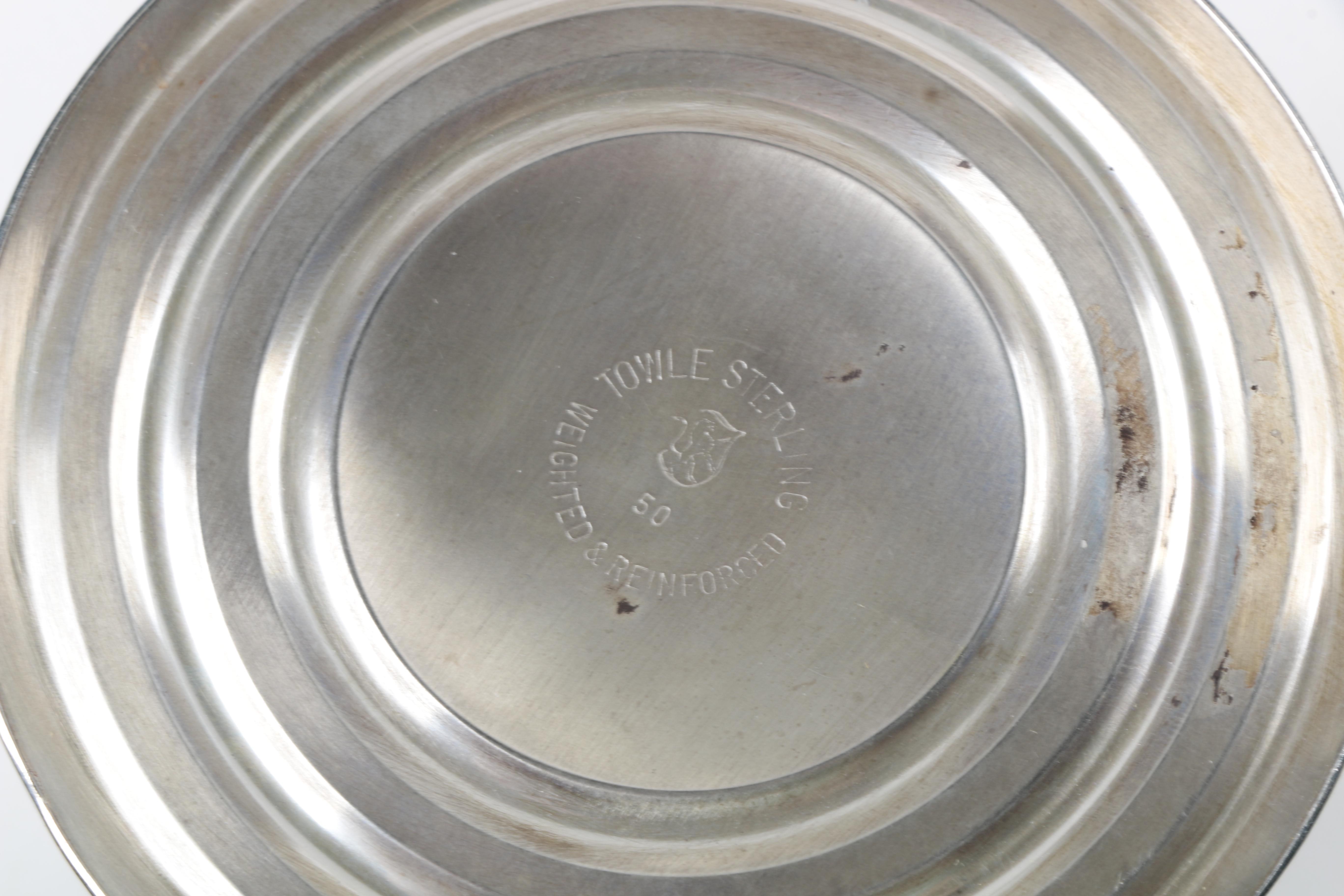 Towle Short Weighted Sterling Silver Candlesticks