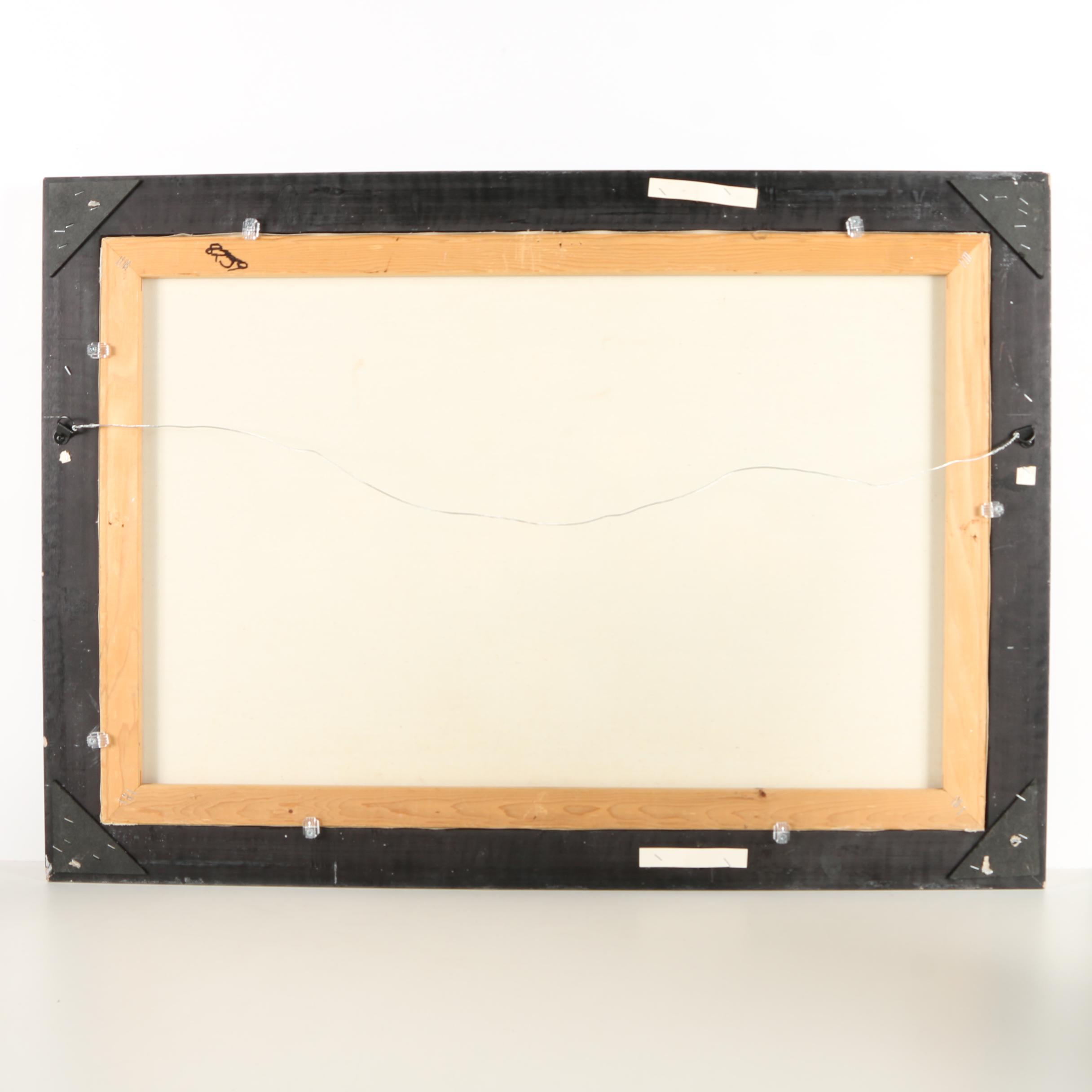 S. Hilton Oil Painting of Floral Arrangement