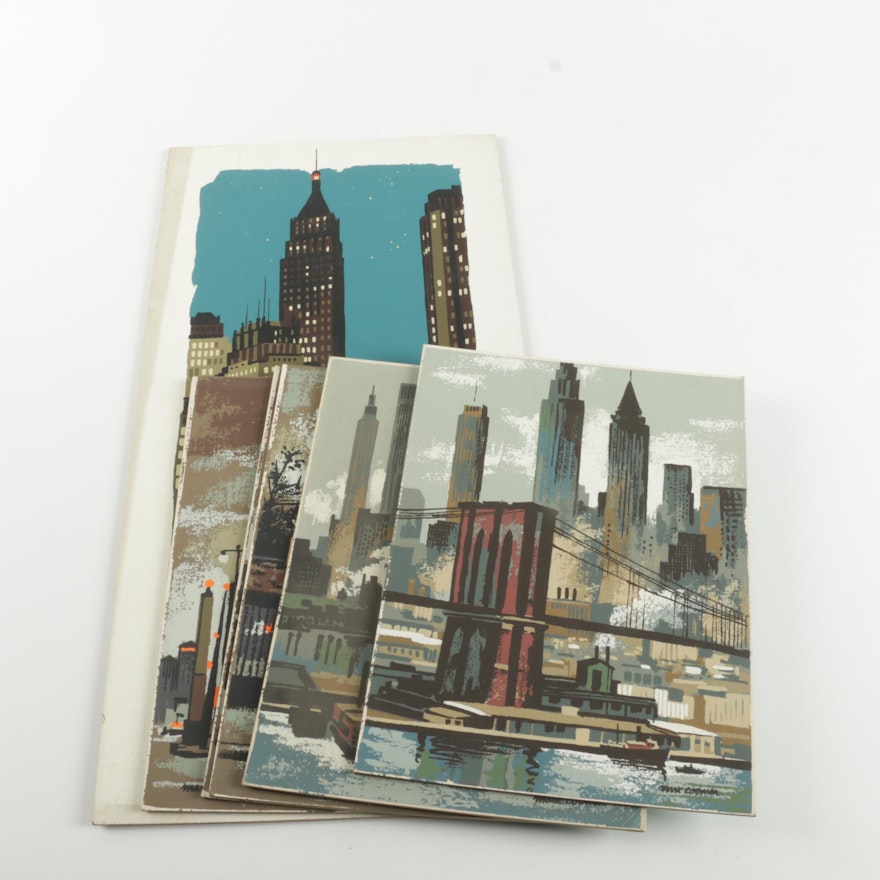 Mark Coomer Serigraphs of New York and Chicago