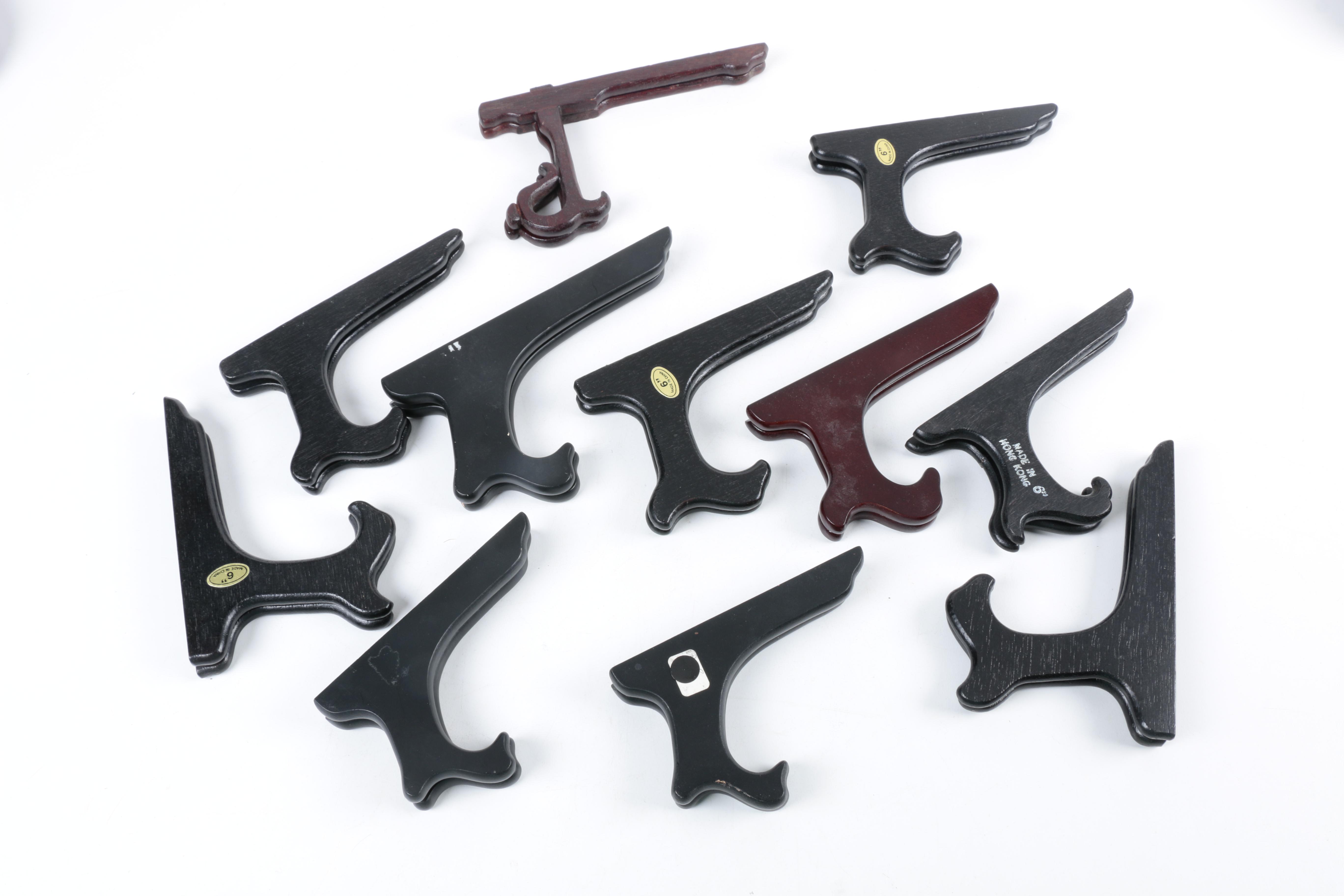 Assortment of Plate and Vase Stands