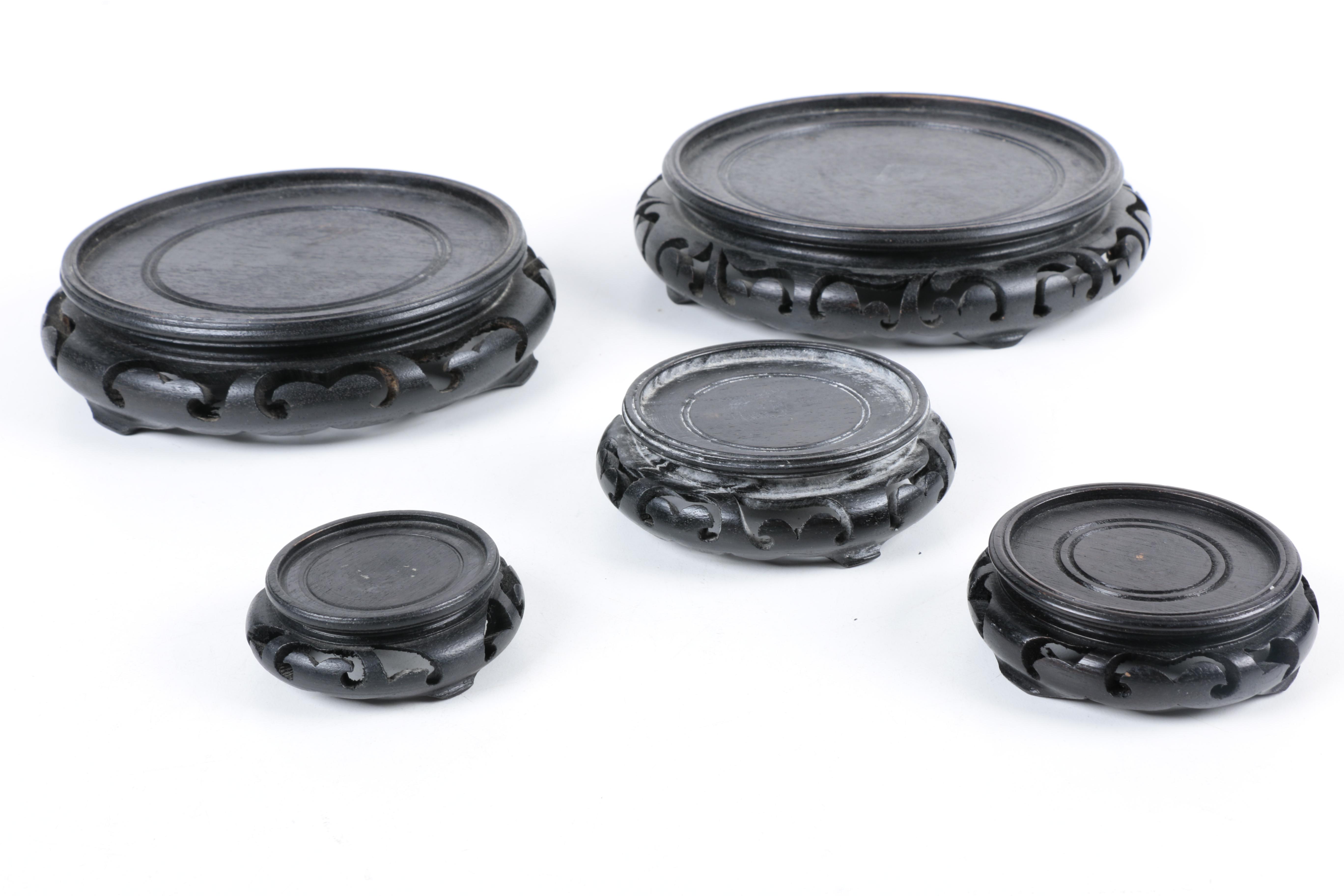 Assortment of Plate and Vase Stands