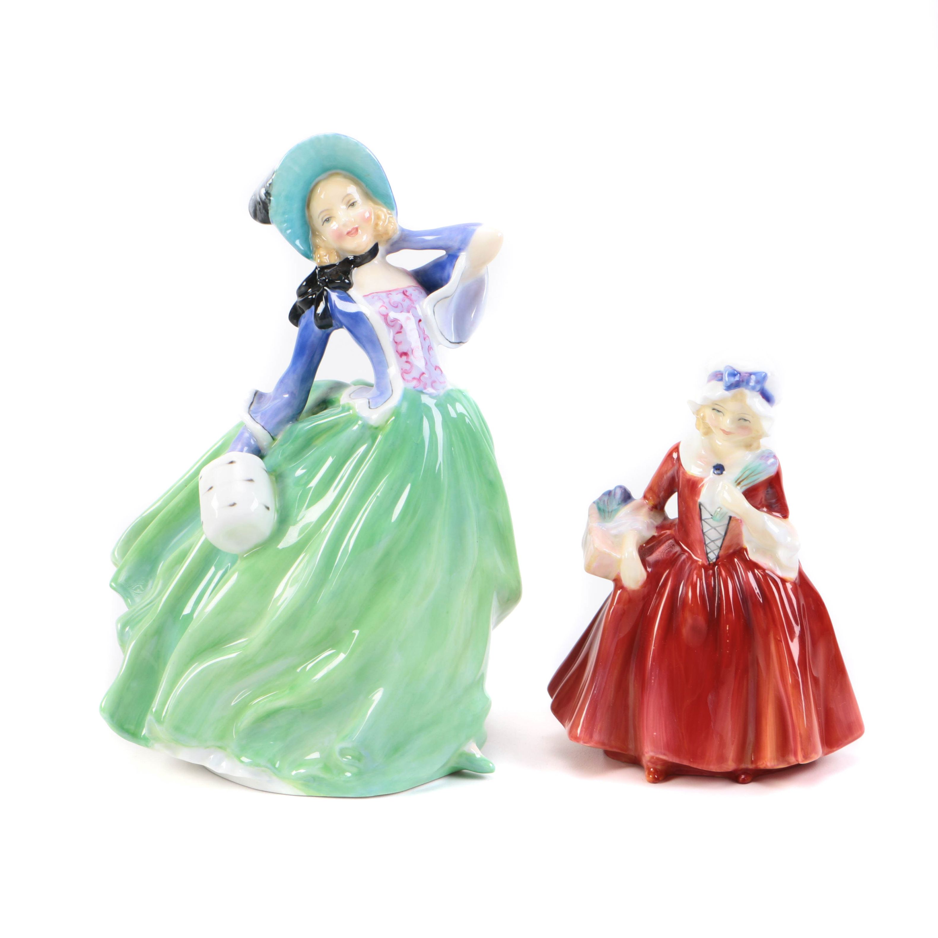 Royal Doulton Porcelain  "Autumn Breezes" and "Lavinia"