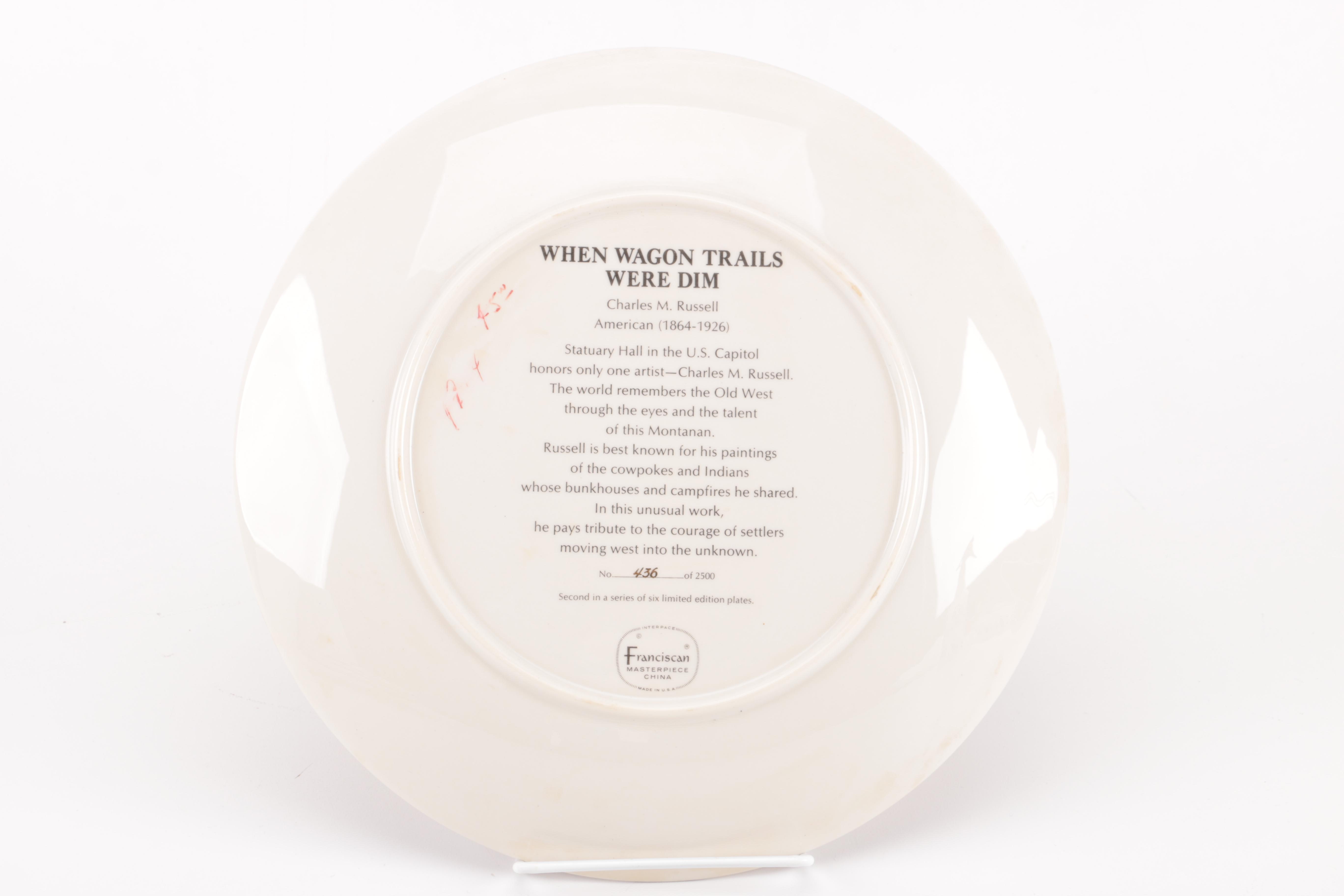 Franciscan Masterpiece China Limited Edition Collector Plates