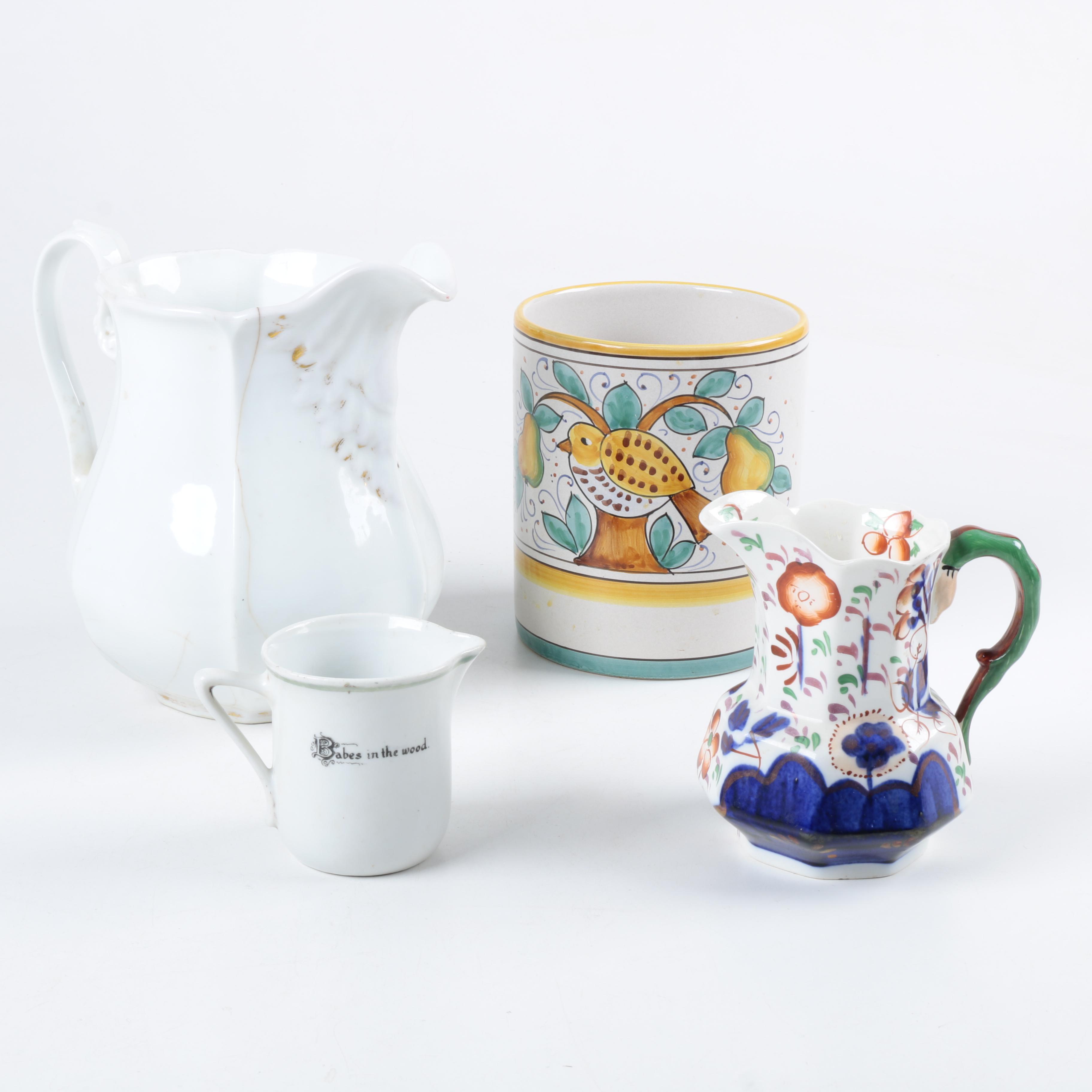 Porcelain Serveware Decor featuring Deruta and Allerton's