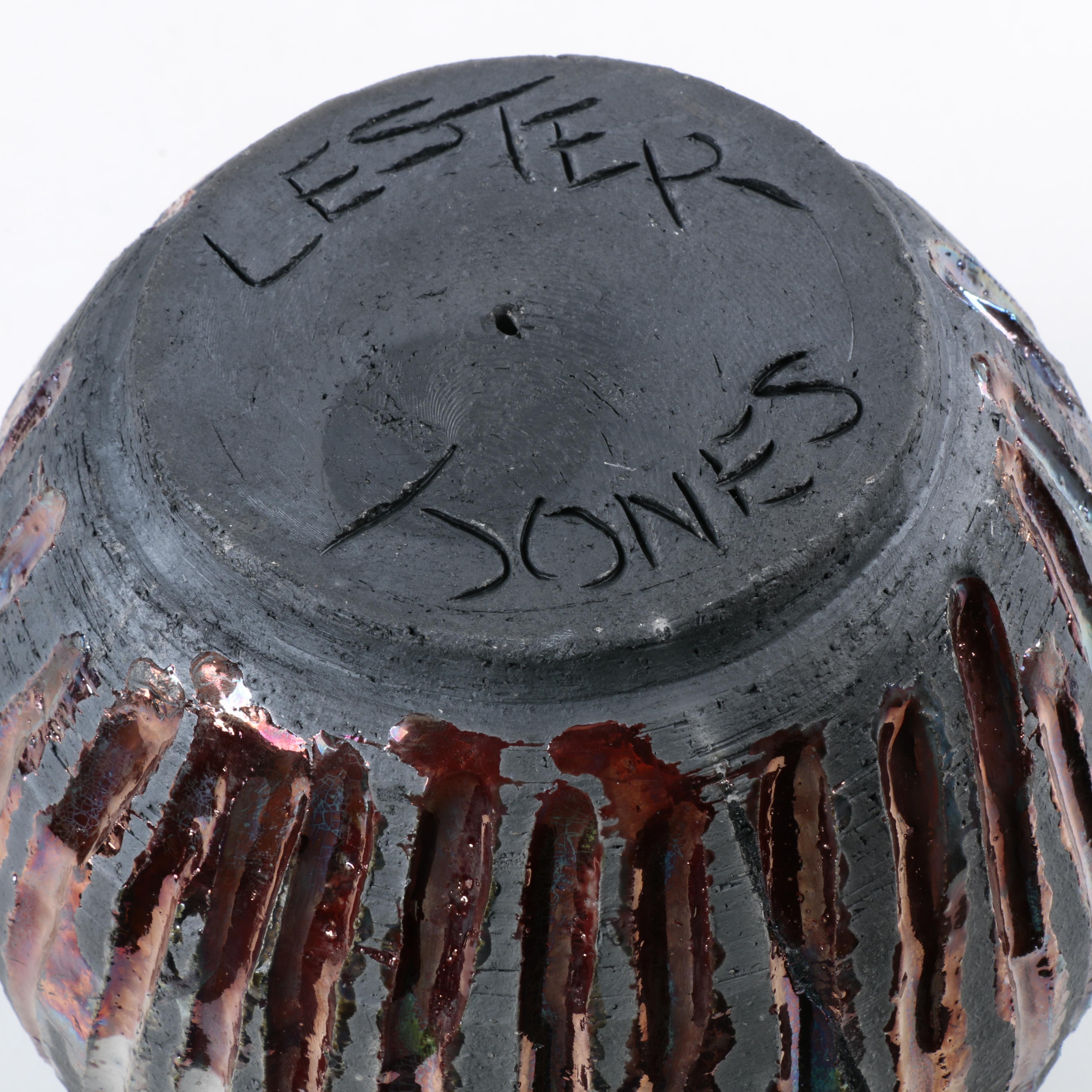 Pair of Signed Hand Thrown Stoneware Vessels