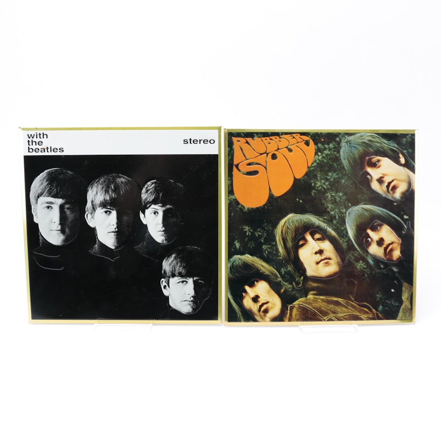 Metal Wall Decor of Beatles Album Covers
