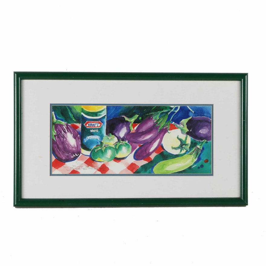 Lithograph on Paper of Vegetables and Kraft Dressing