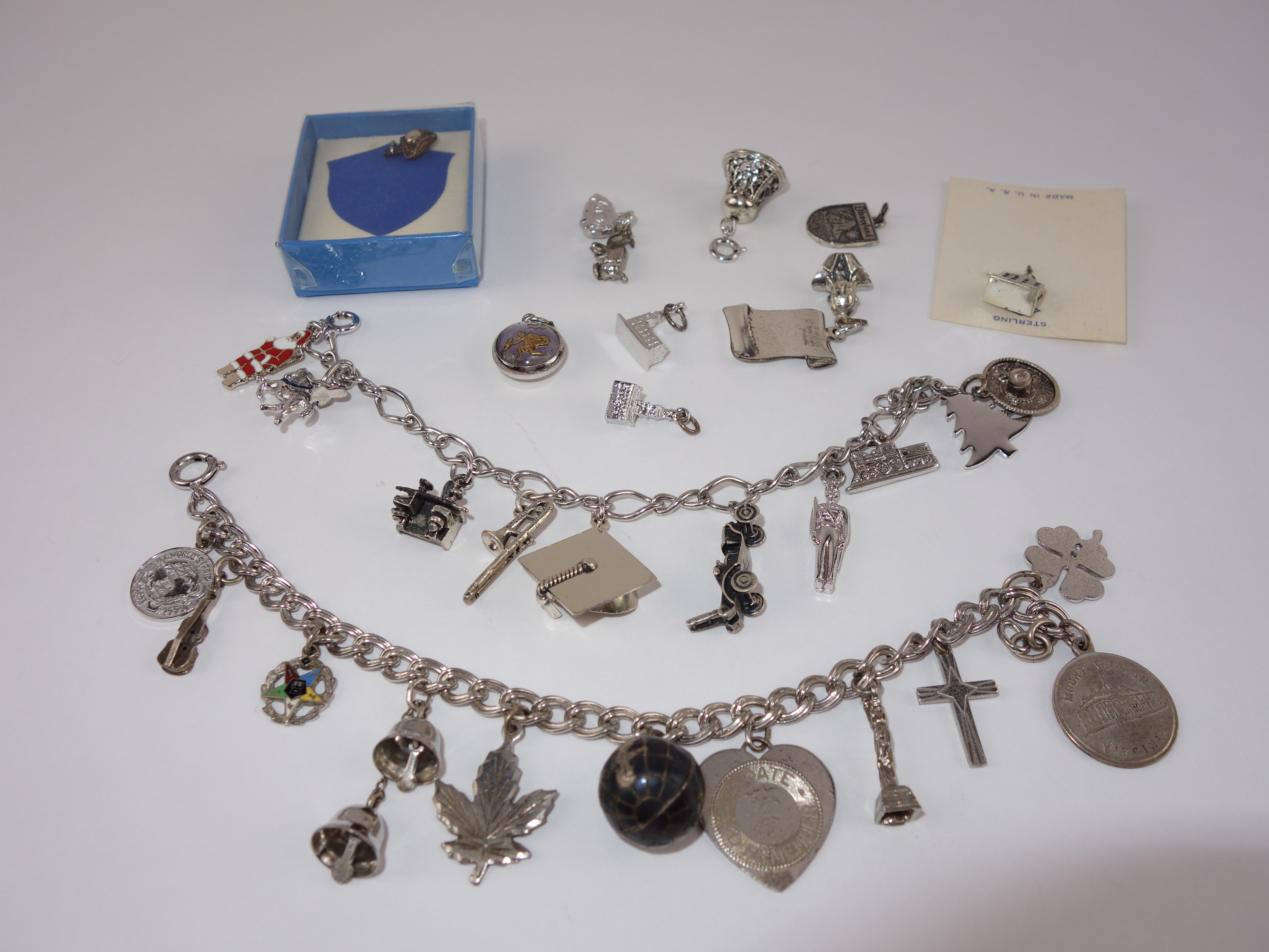 Sterling Silver Charm Bracelets and Charms