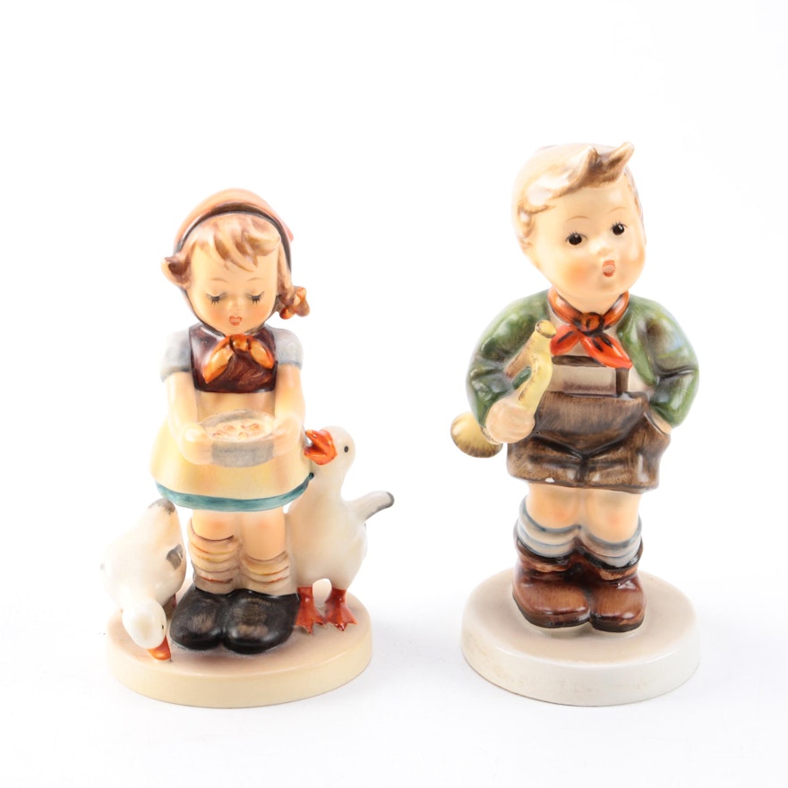 Goebel Figurines Including "Trumpet Boy"